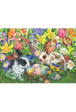 Cobble Hill Puzzles Easter Bunnies| Family Pieces 350