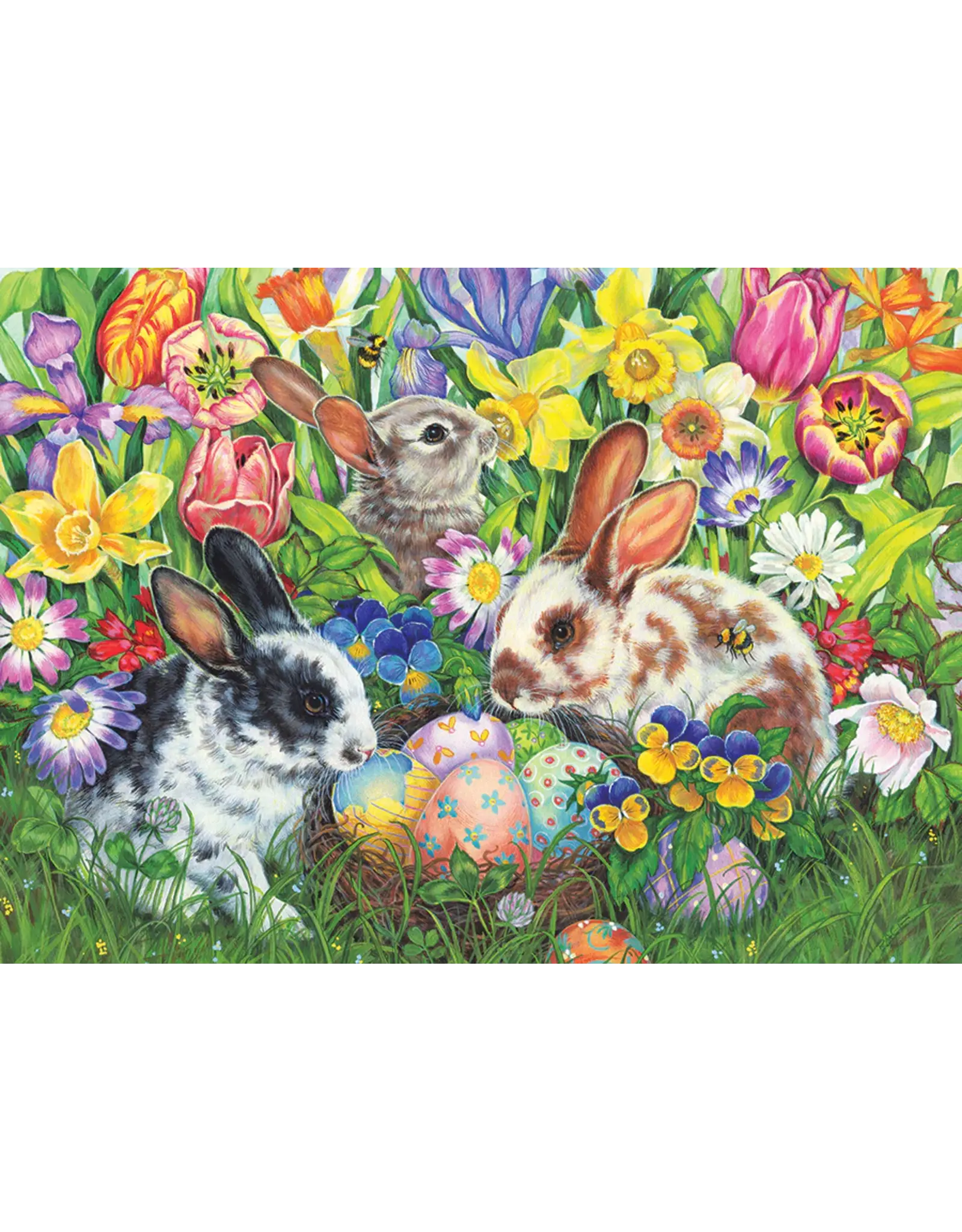 Cobble Hill Puzzles Easter Bunnies| Family Pieces 350