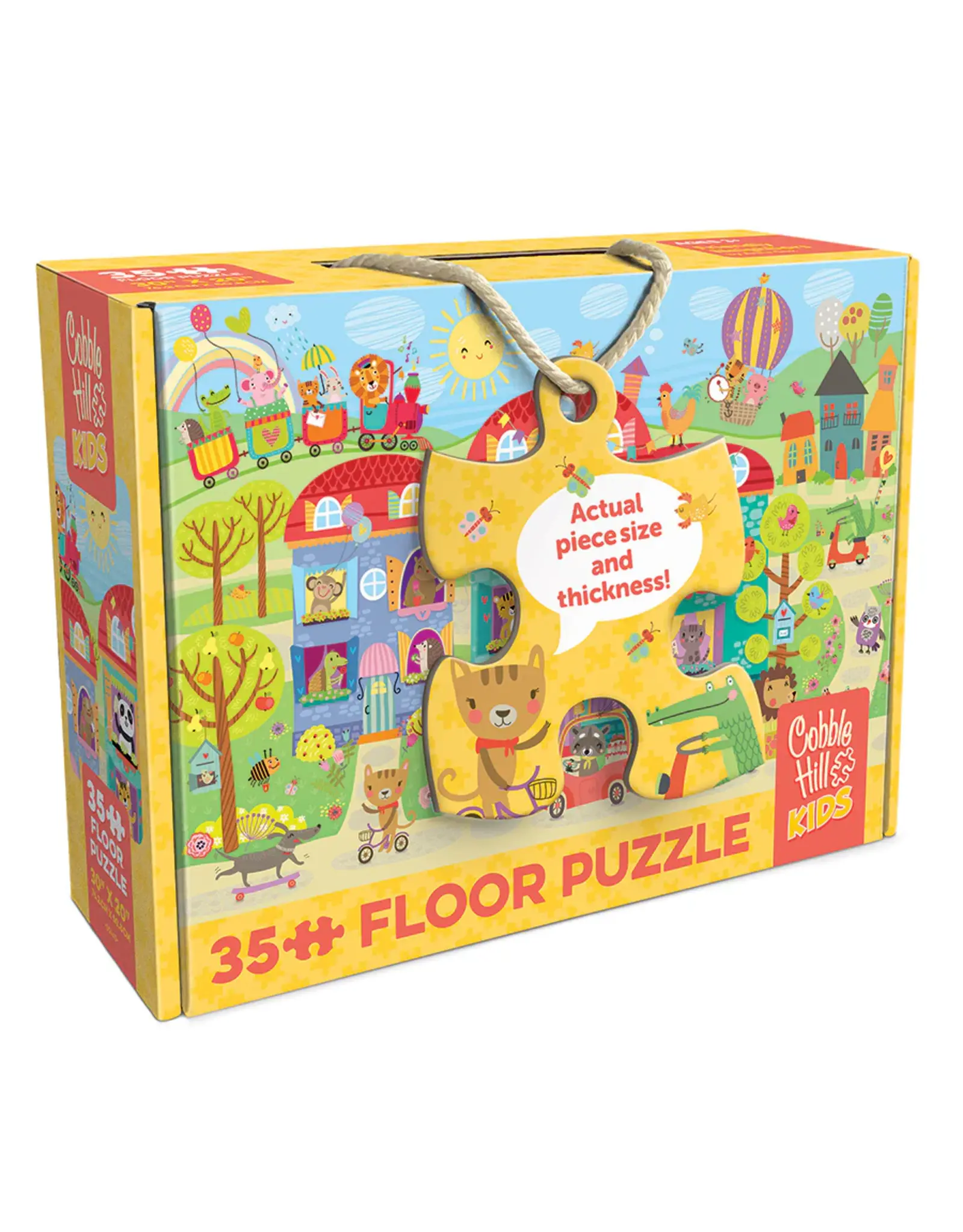 Cobble Hill Puzzles Friendly Neighbors (35pc Floor Rope Handle)