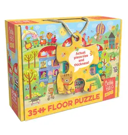 Cobble Hill Puzzles Friendly Neighbors (35pc Floor Rope Handle)