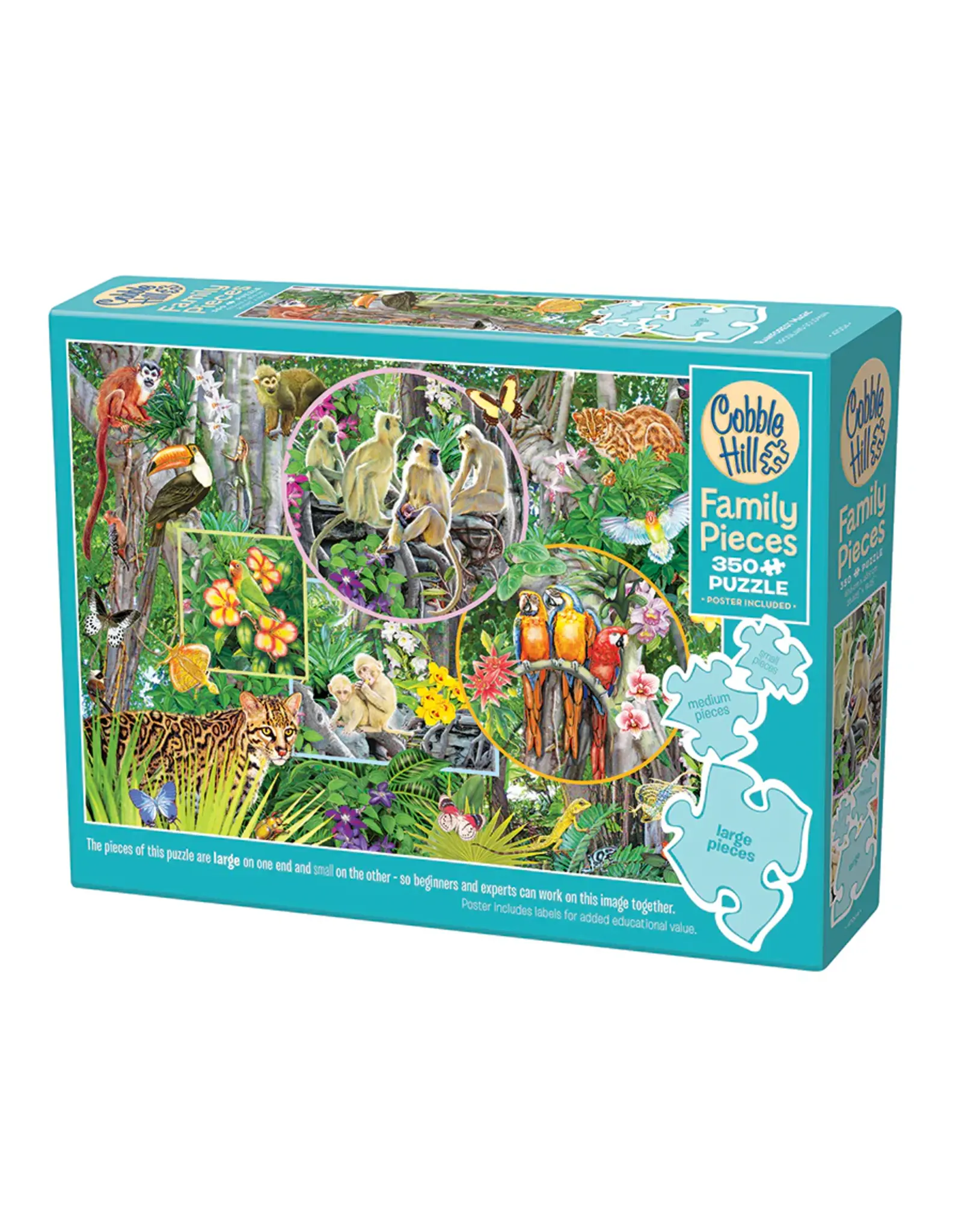Cobble Hill Puzzles Rainforest Magic| Family Pieces 350