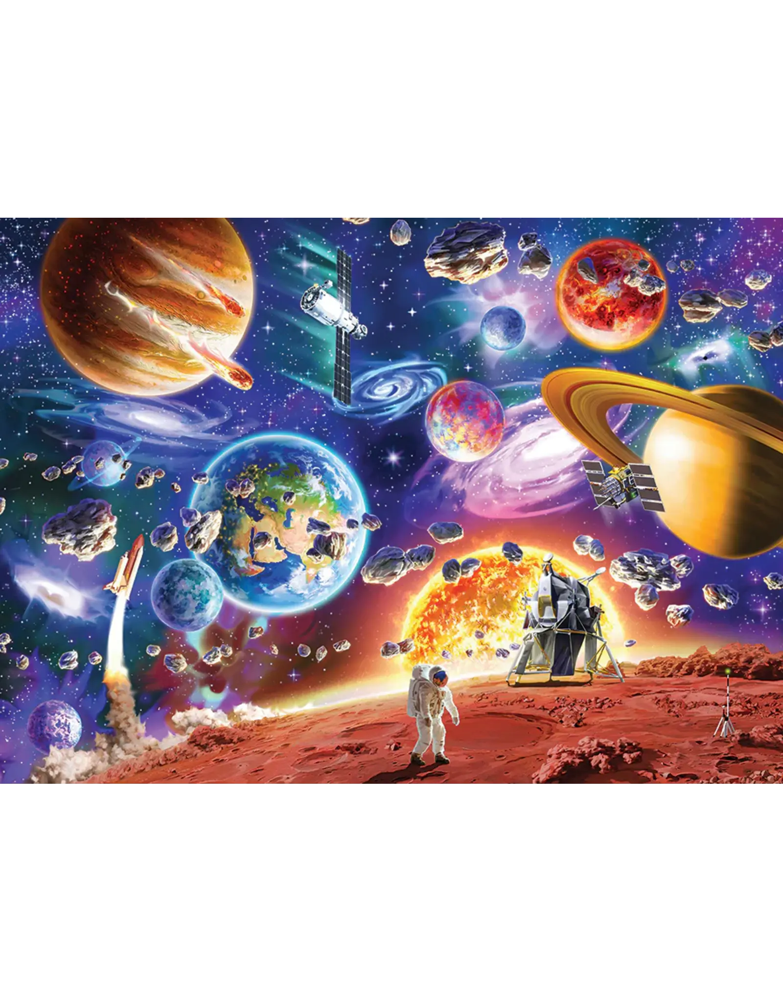 Cobble Hill Puzzles Space Travels | Family Pieces 350