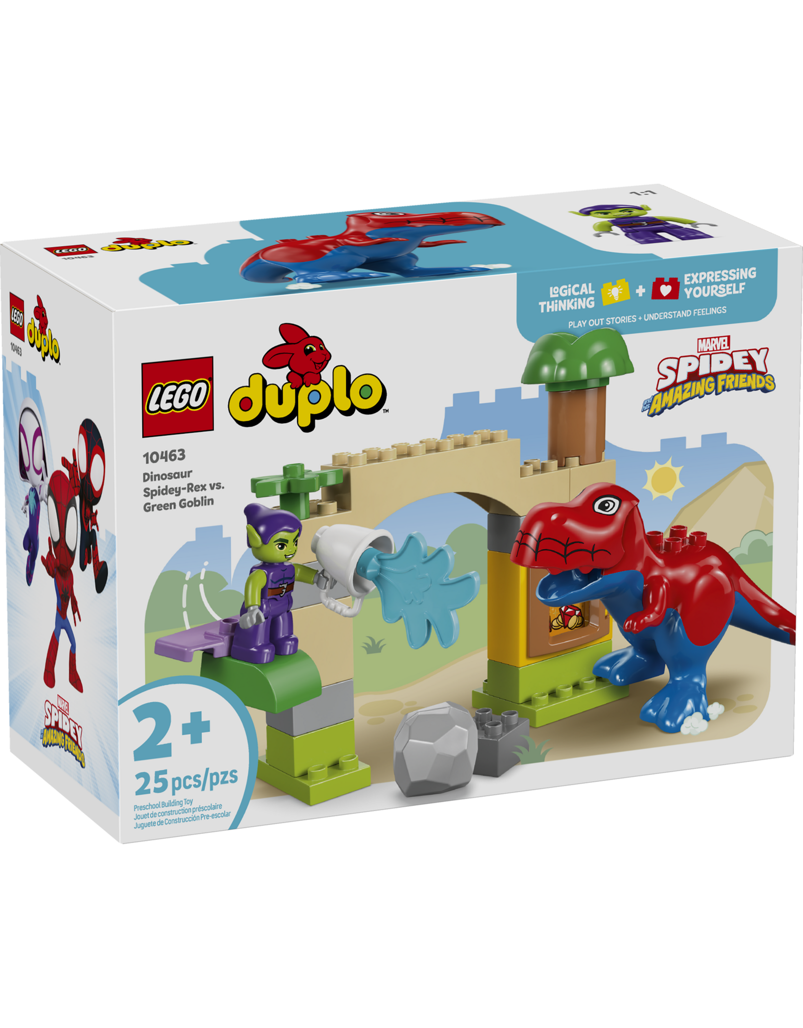 LEGO DUPLO Disney TM 10463 Dinosaur Spidey-Rex vs. Green Goblin
