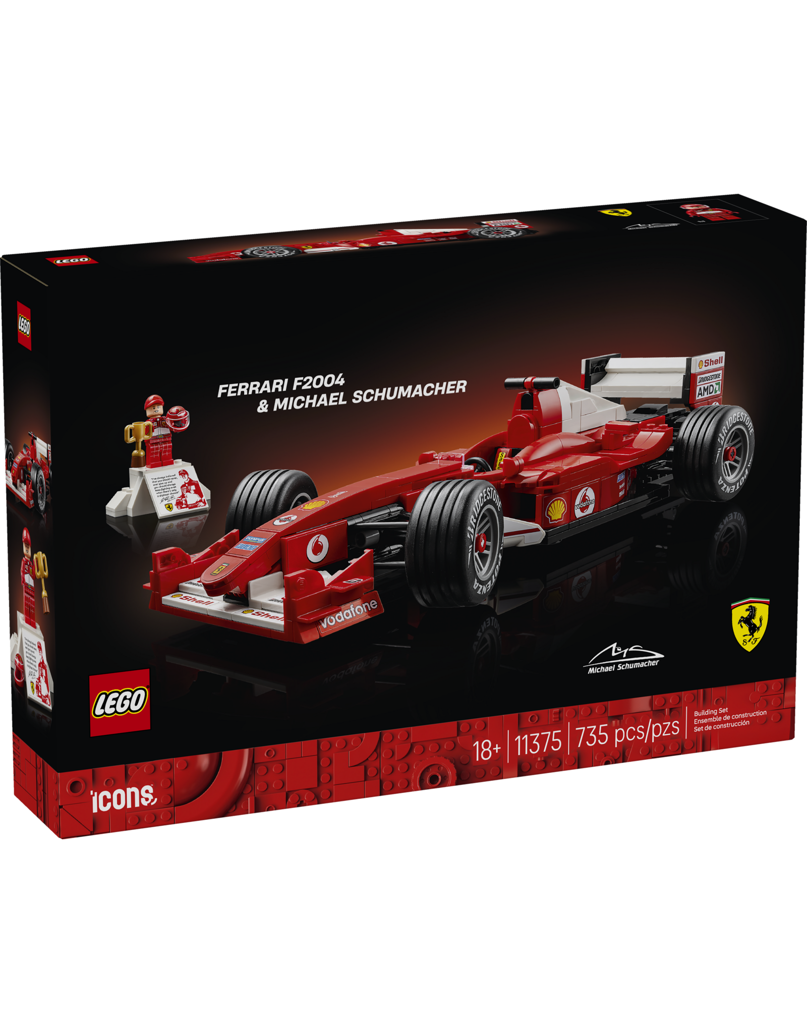 LEGO Icons 11375 Ferrari F2004 & Michael Schumacher