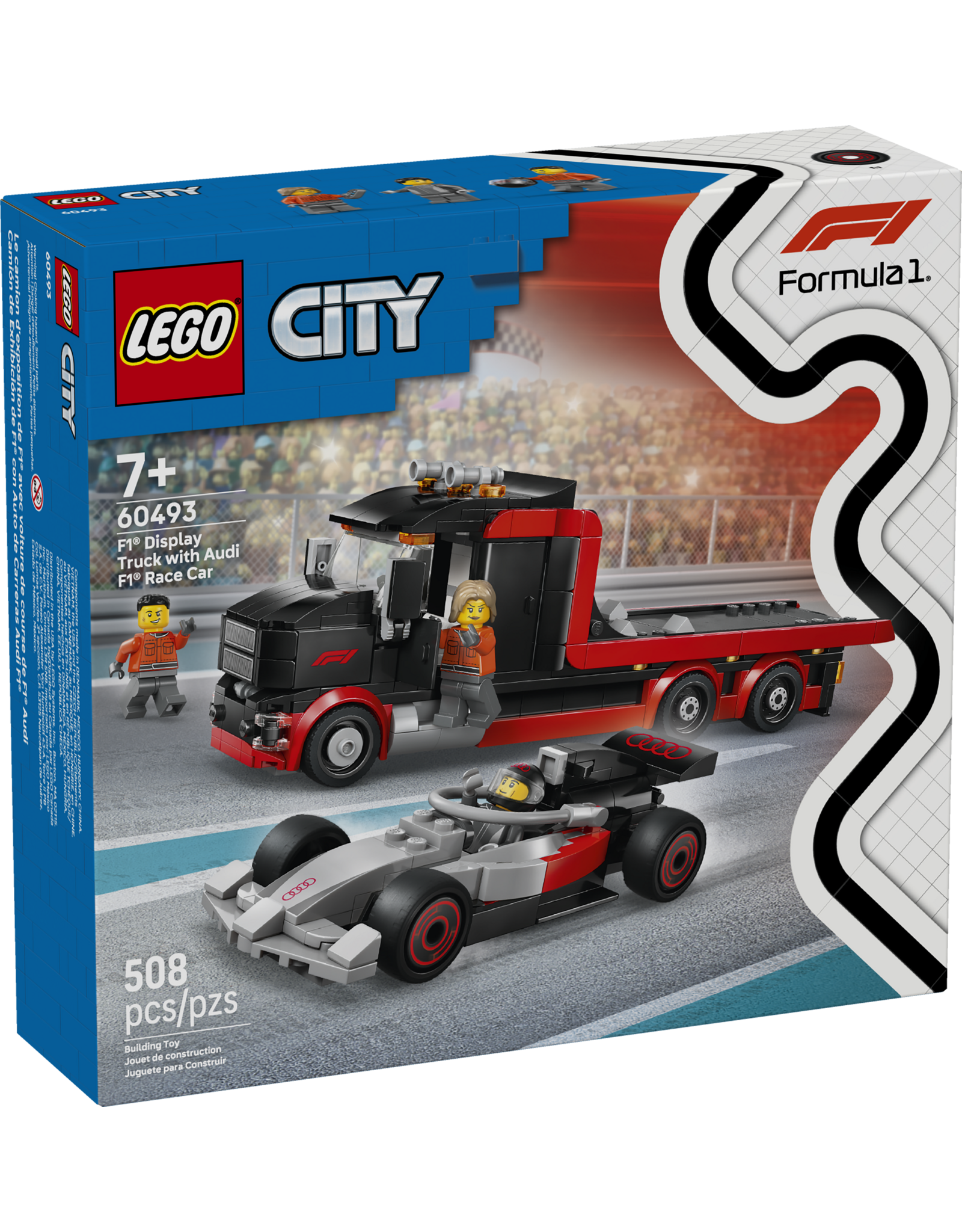 LEGO City 60493 F1® Display Truck with Audi F1® Race Car