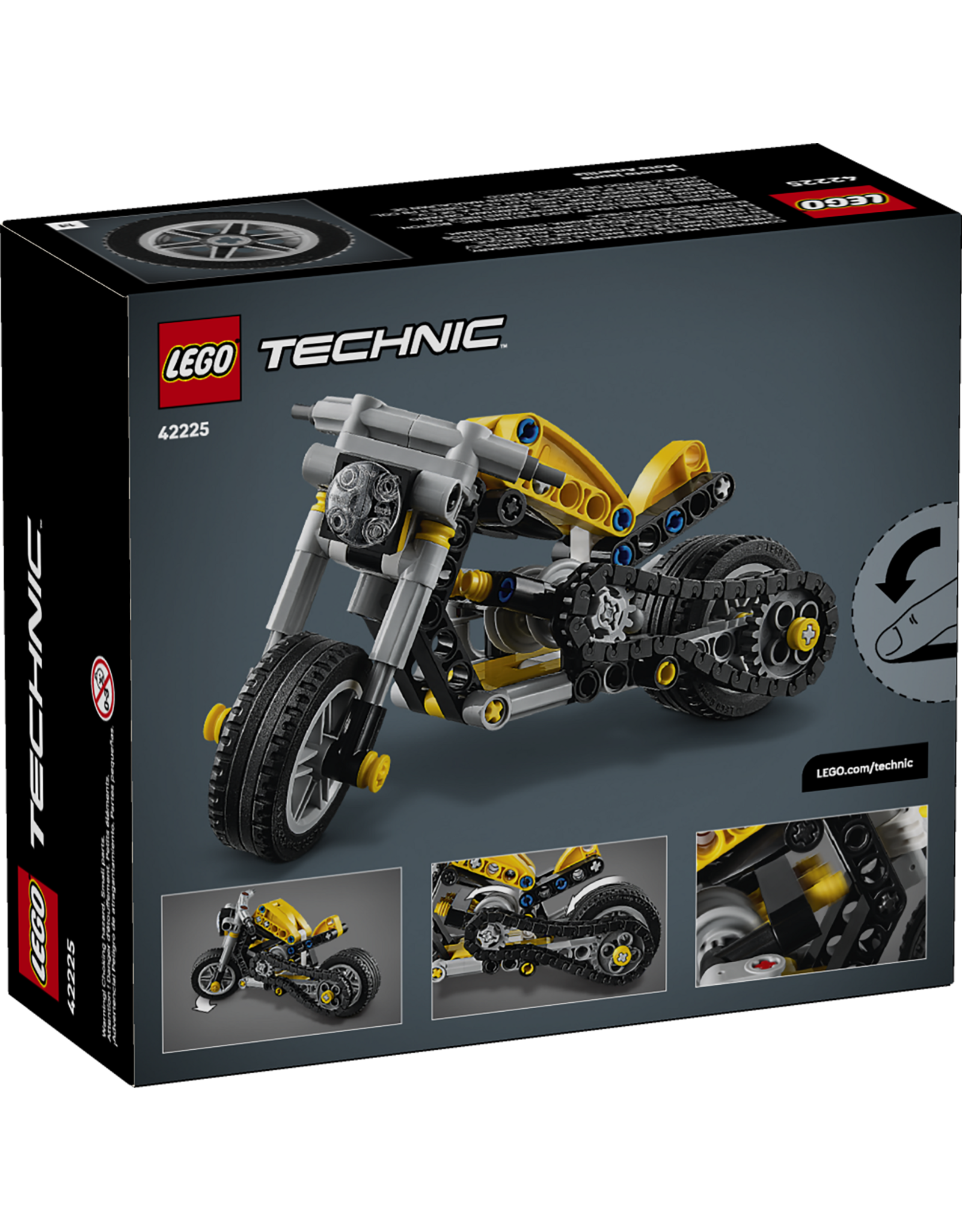 LEGO Technic 42225 Yellow Motorcycle