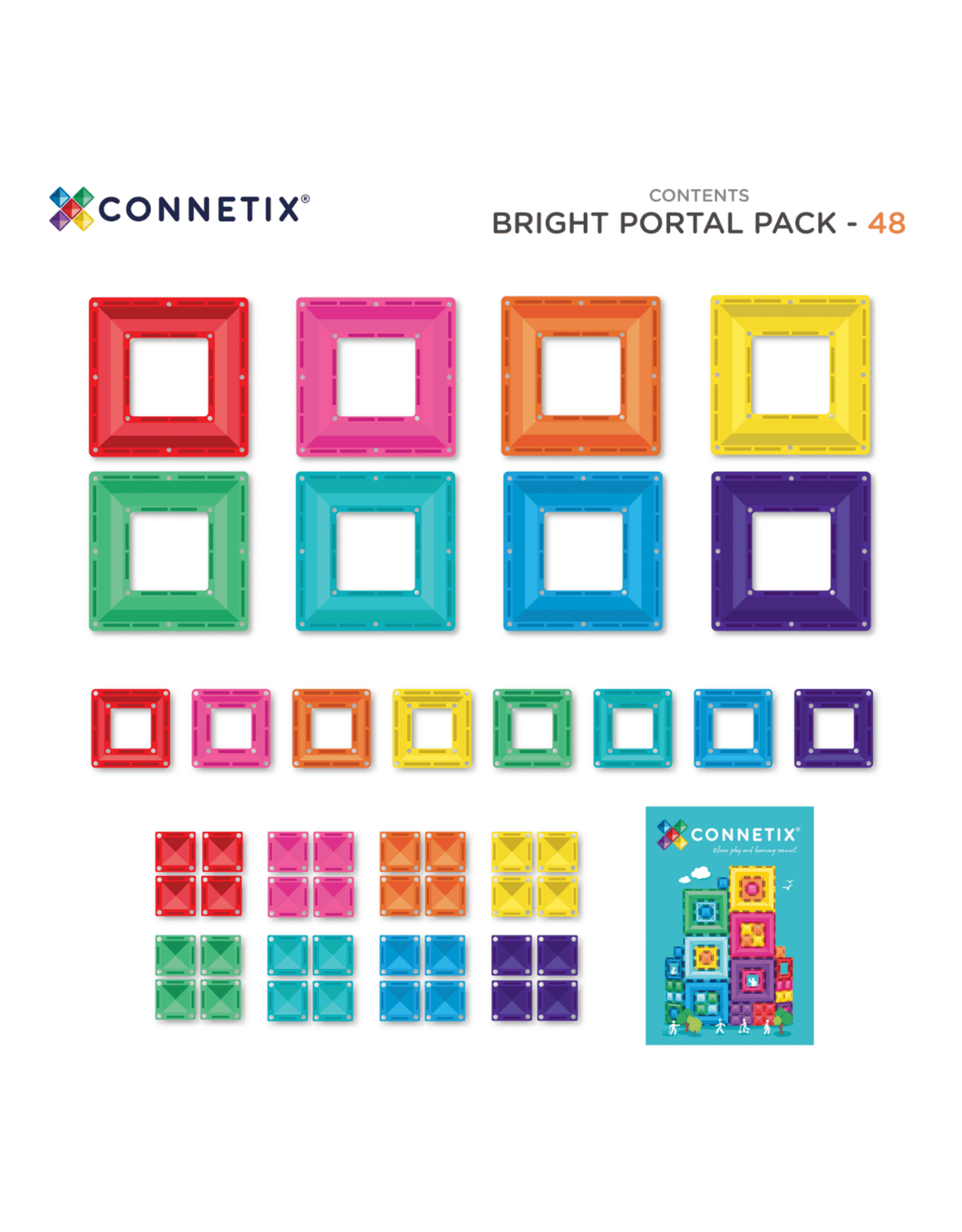 Connetix Bright Portal Pack 48 pc