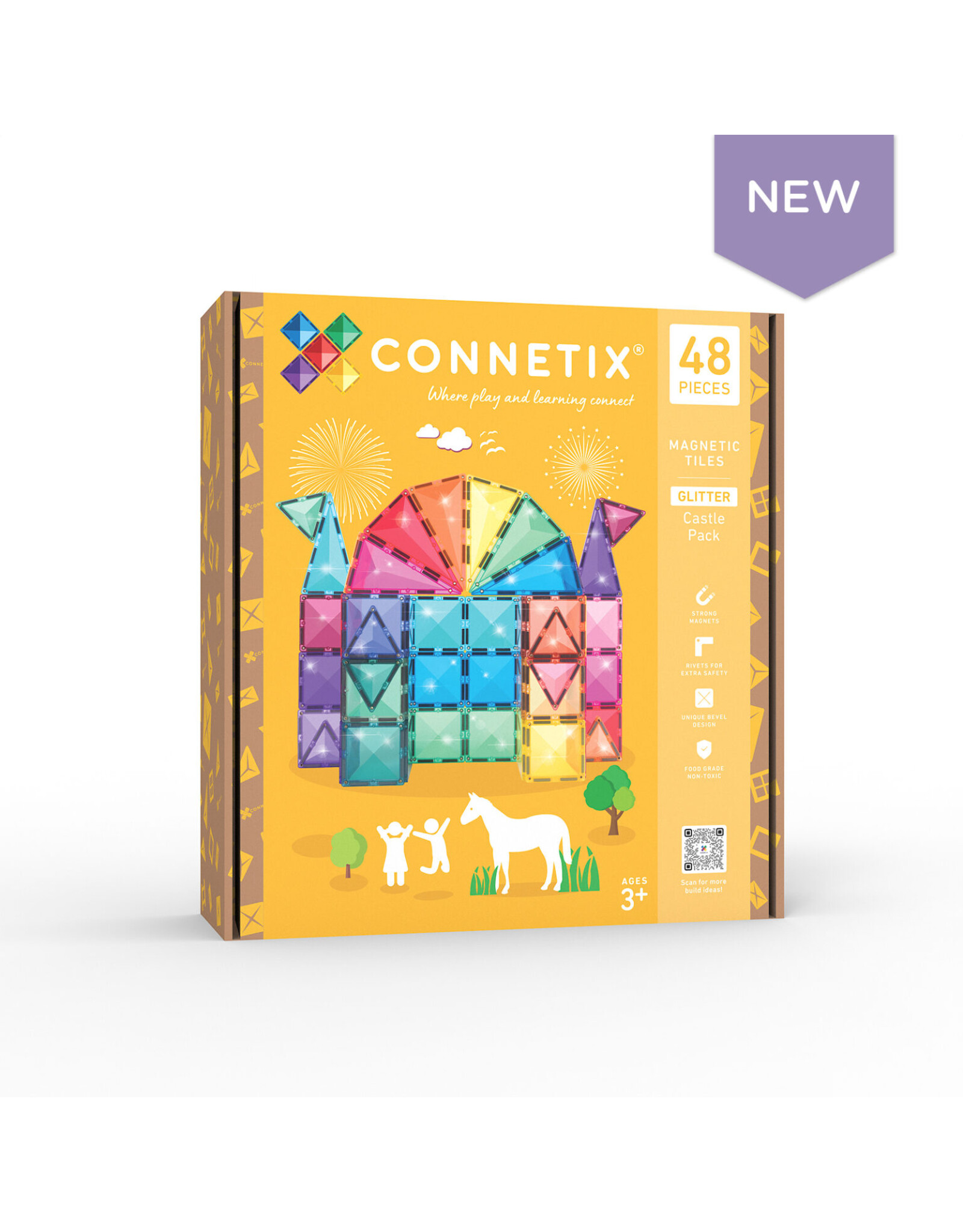 Connetix Glitter Castle Pack 48 pc
