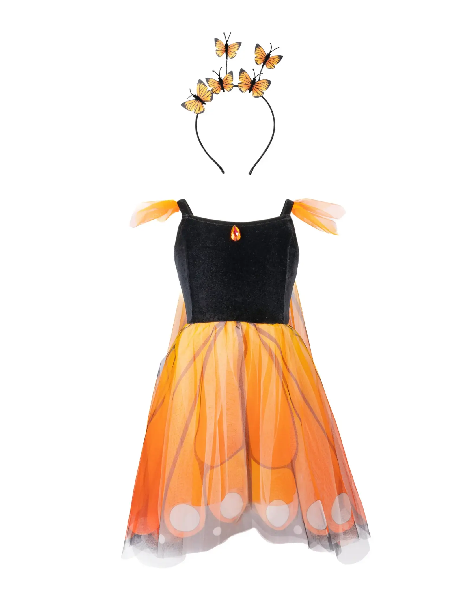 Great Pretenders Butterfly Twirl Dress with Wings & Headband Size 3-4