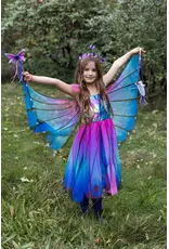 Great Pretenders Butterfly Twirl Dress & Wings Blue/Purple Size 3-4