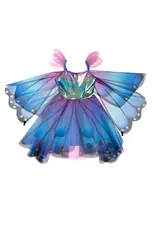 Great Pretenders Butterfly Twirl Dress & Wings  Blue/Purple Size 5-6