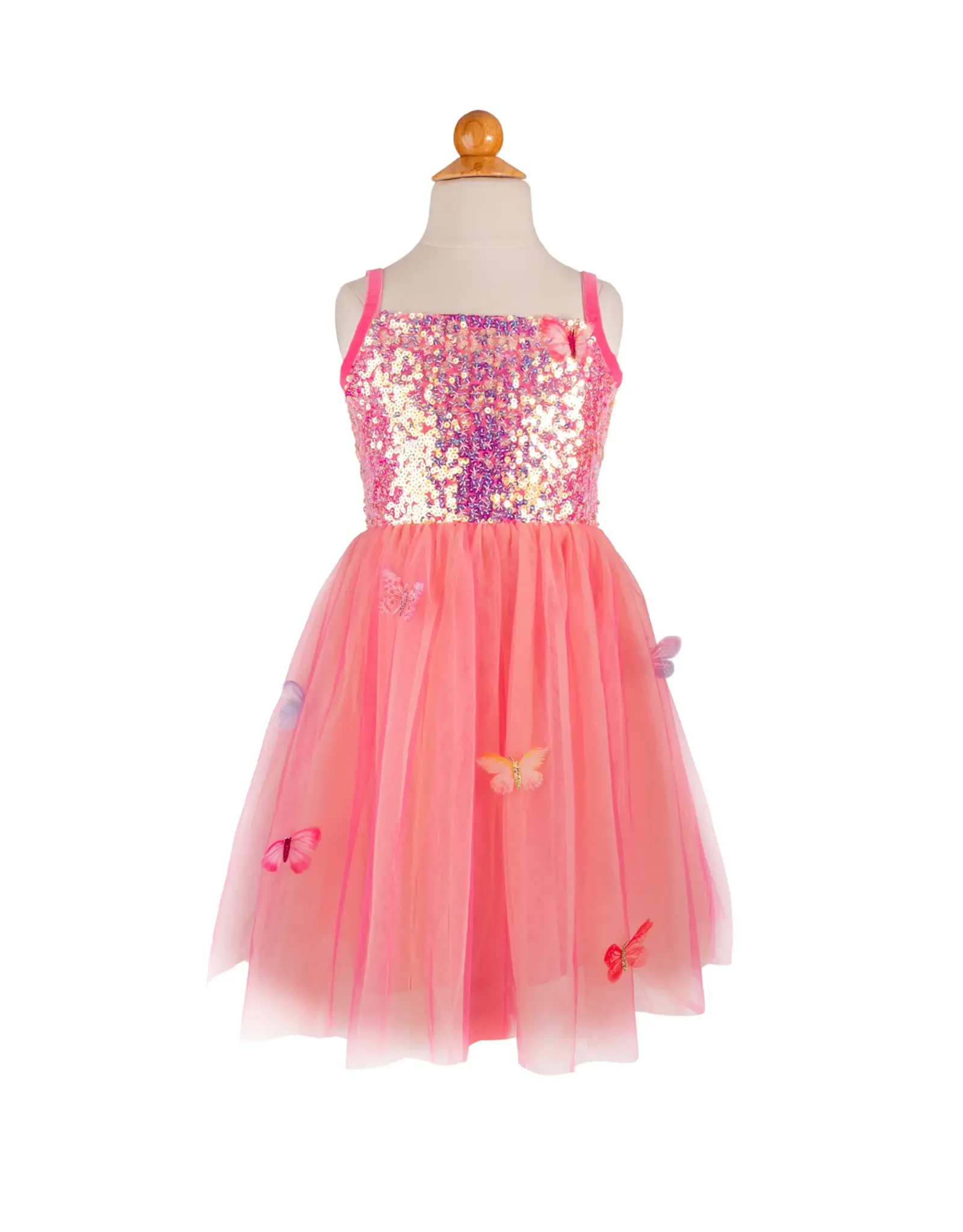 Great Pretenders Butterfly Bliss Dress, Hot Pink Size 5-6