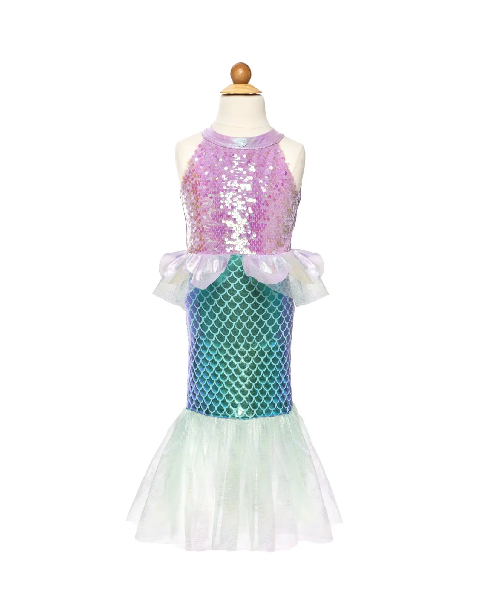 Great Pretenders Misty Mermaid Dress Purple / Teal  Size 3-4