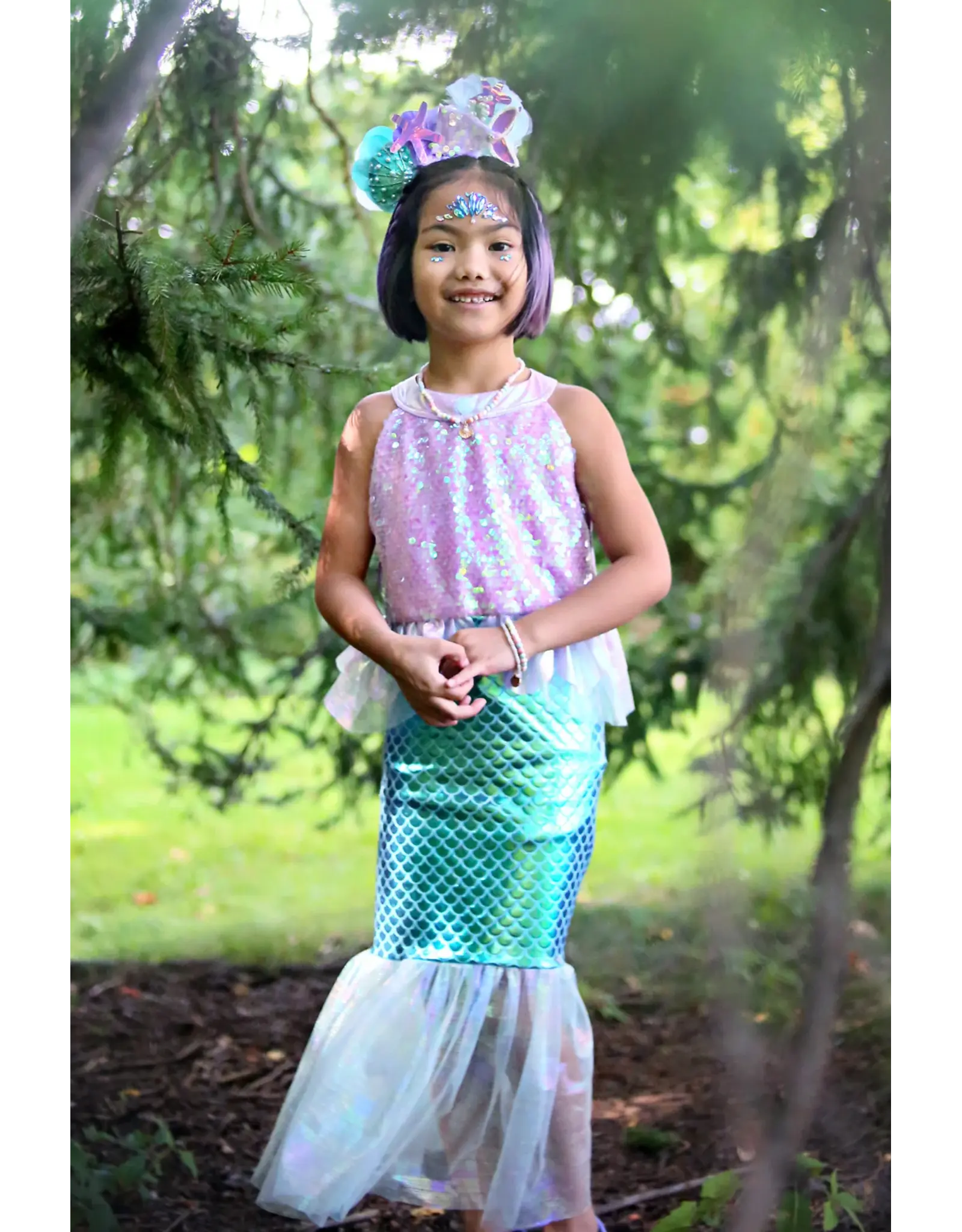 Great Pretenders Misty Mermaid Dress Purple / Teal  Size 3-4
