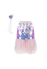 Great Pretenders Bling Bling Mermaid Skirt & Hairclip Set Pink, Size 4-6