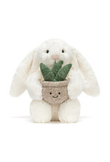 Jellycat Cream Bunny with Plant