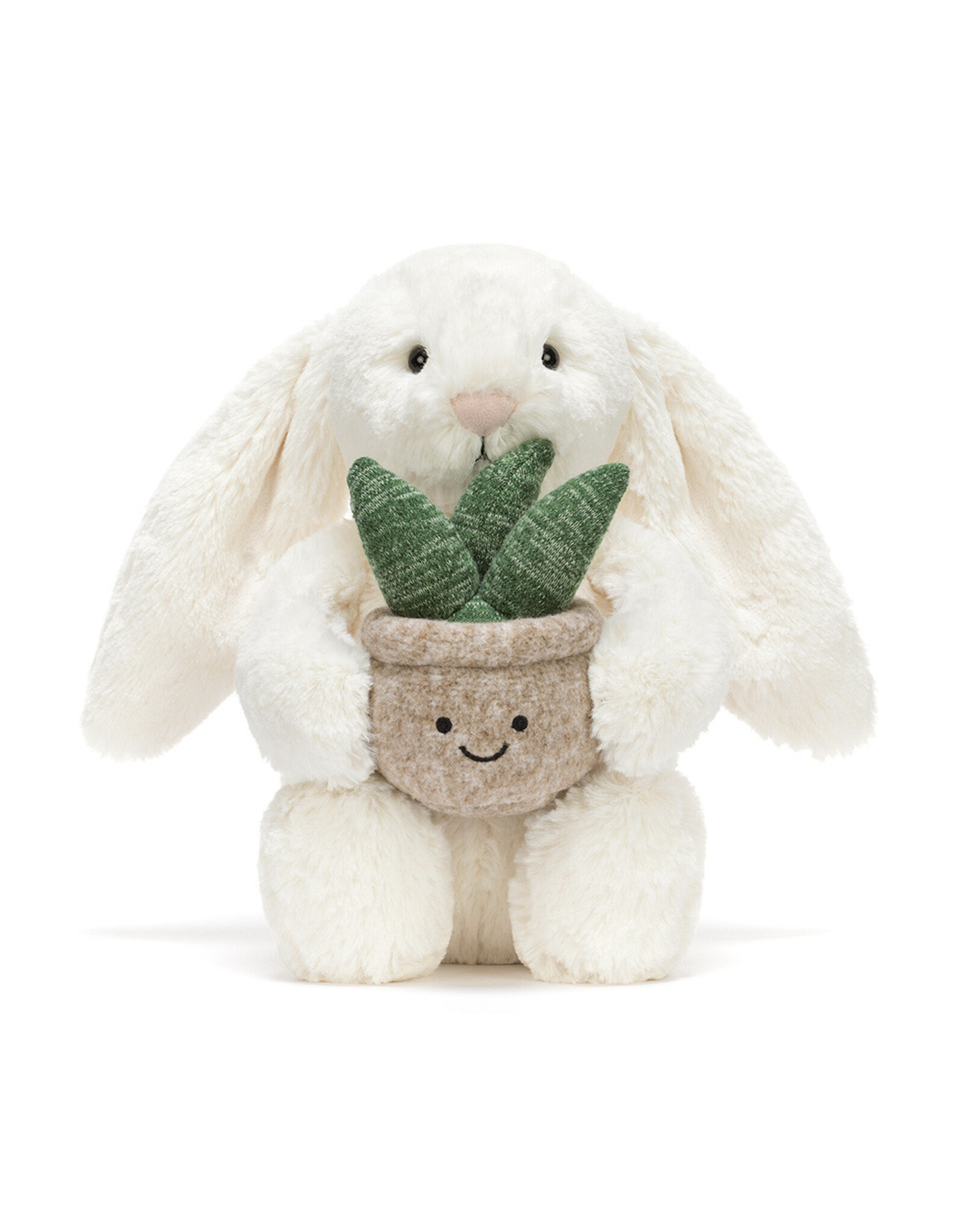 Jellycat Cream Bunny with Plant