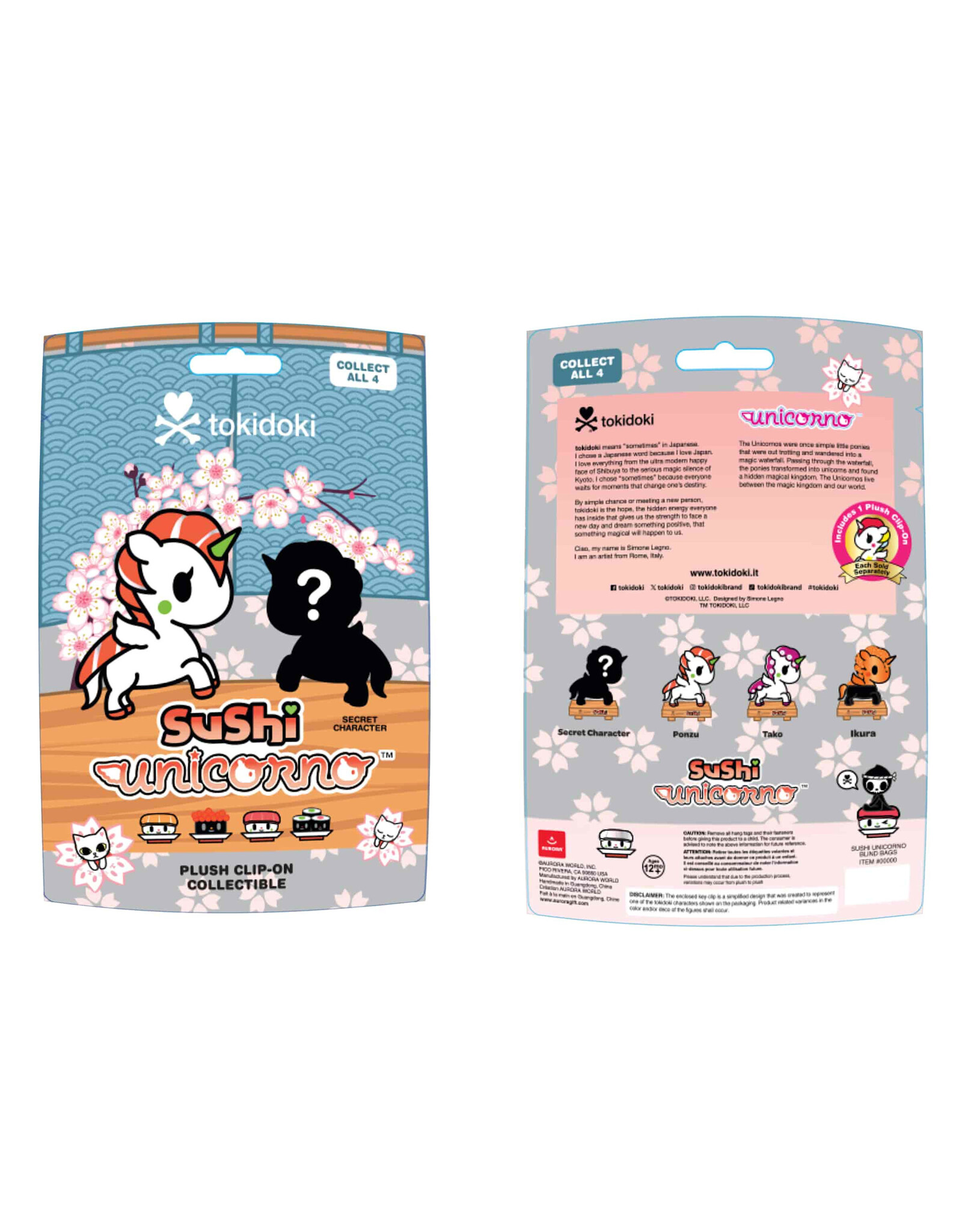Aurora® - ©tokidoki - 4.5" Sushi Unicorno Blind Bag