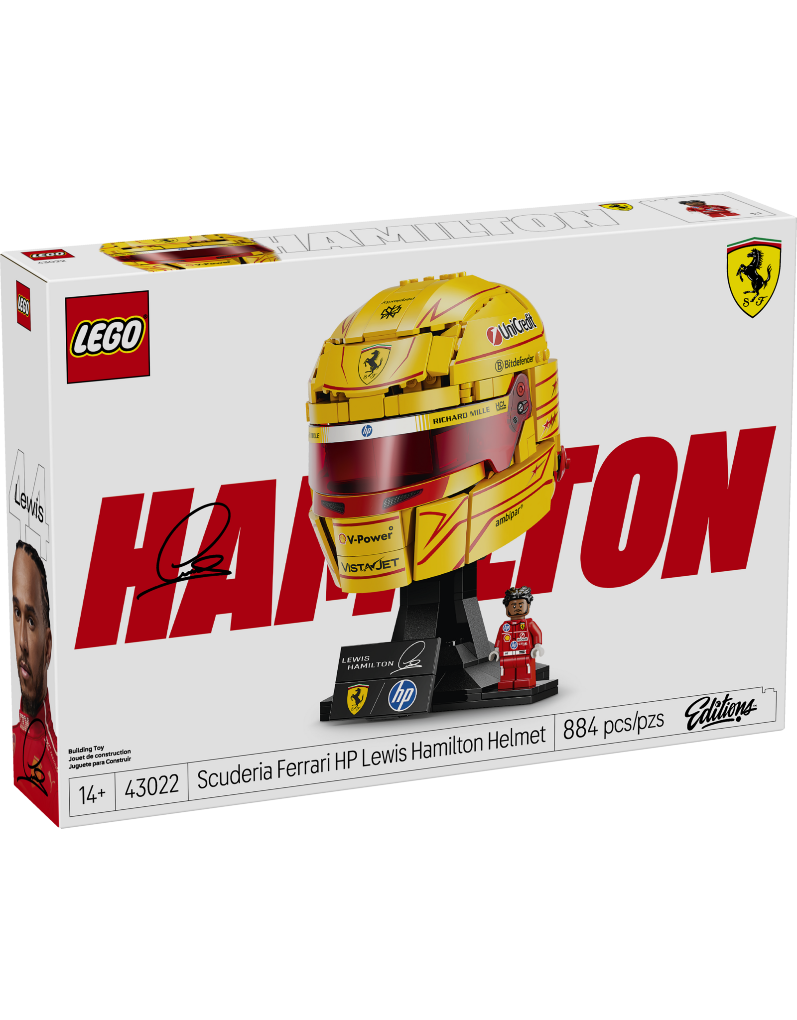 LEGO Editions 43022  Scuderia Ferrari HP Lewis Hamilton Helmet