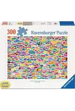 Ravensburger USA Inc 387 Dogs & One Cat 300 Pcs Large Format