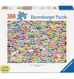 Ravensburger USA Inc 387 Dogs & One Cat 300 Pcs Large Format