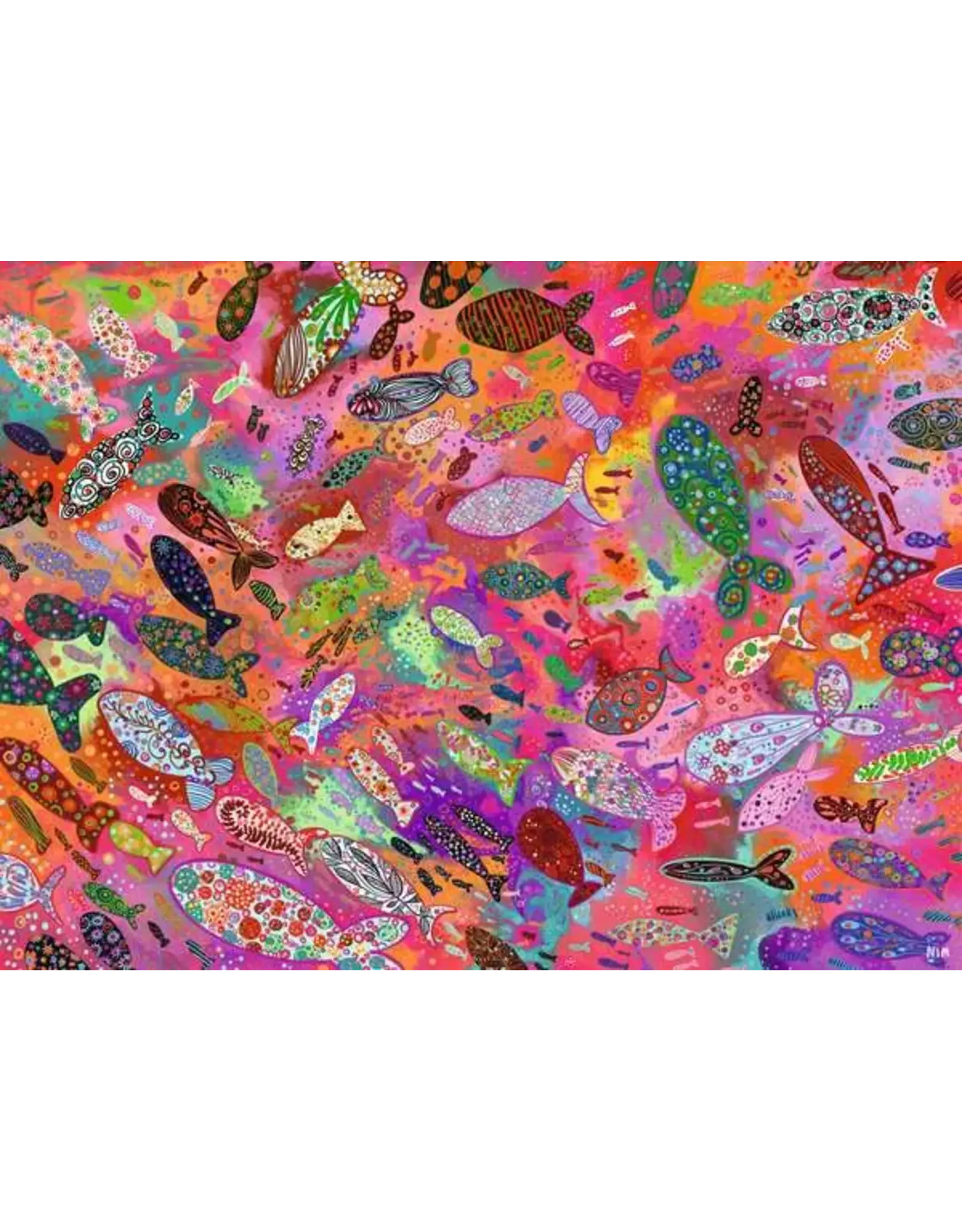 Ravensburger USA Inc Fish in Fuchsia 500 Pcs