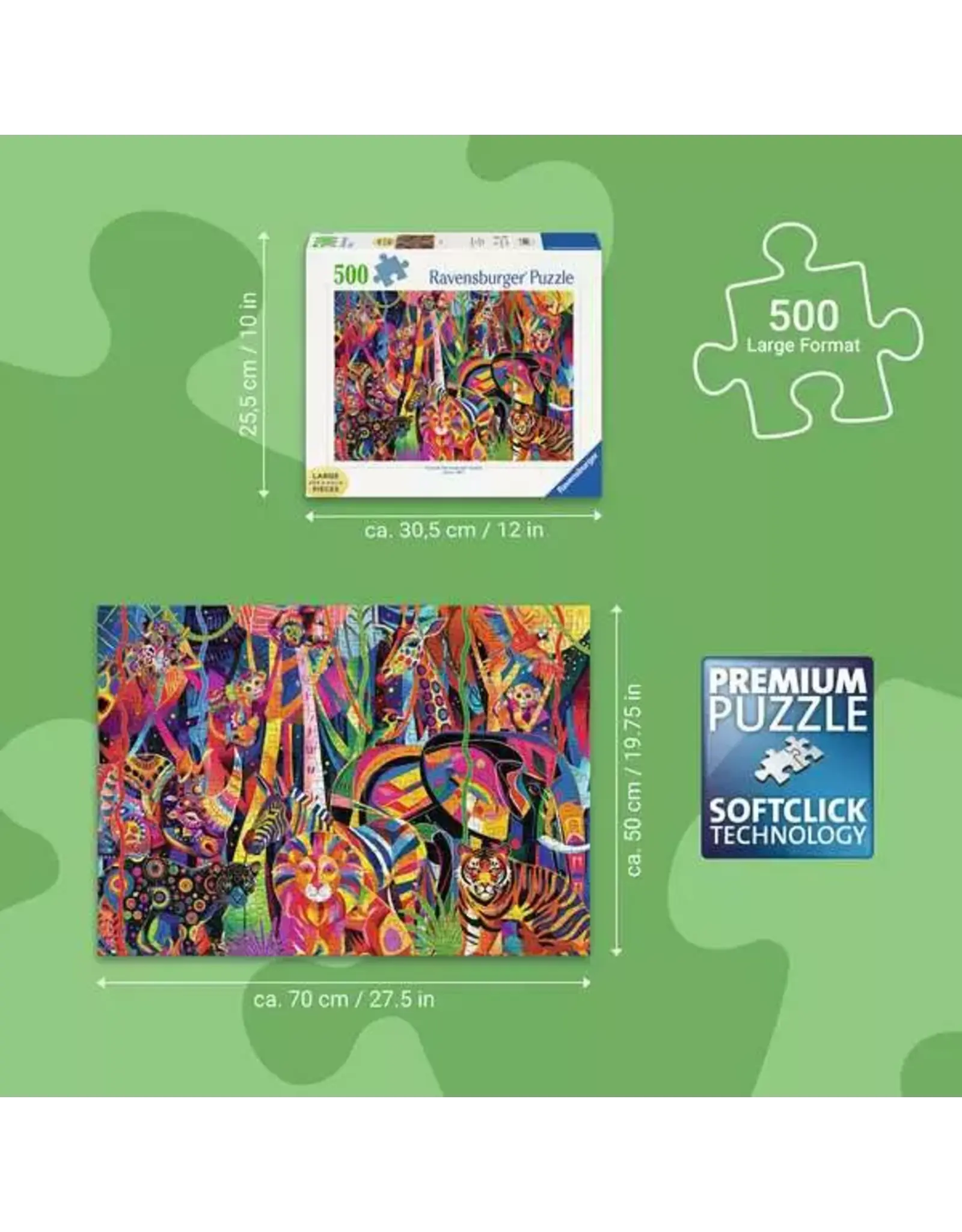 Ravensburger Jeweled Jungle 500 Pcs Puzzle