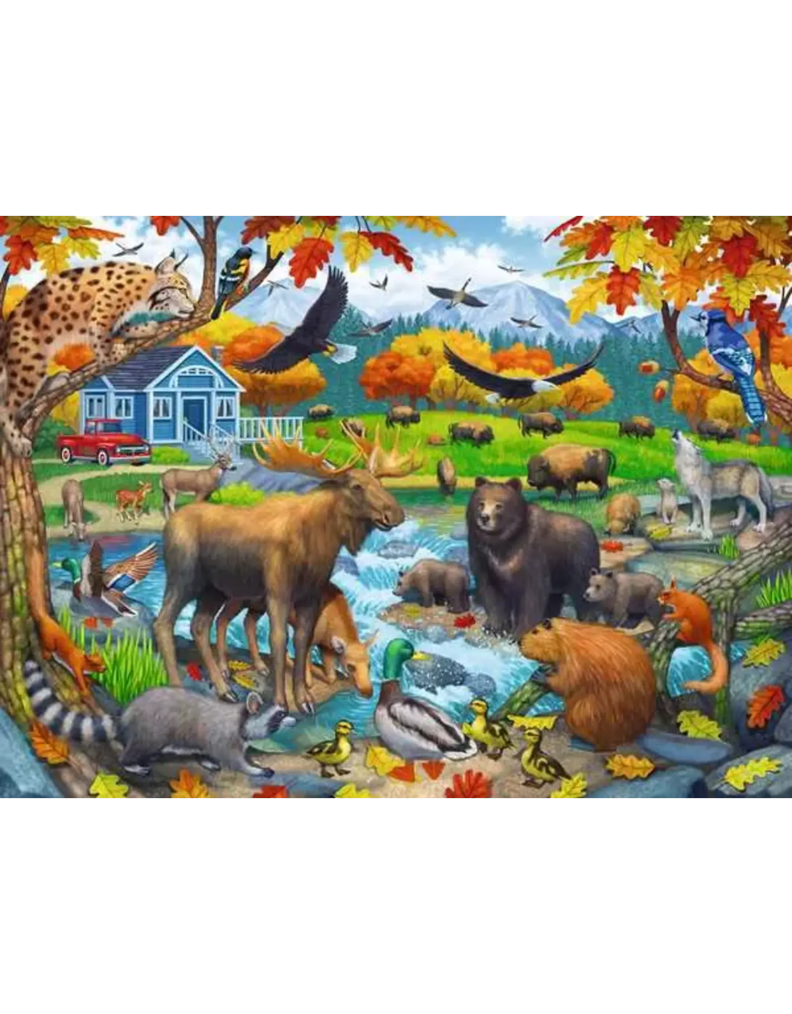Ravensburger Wildlife Gathering 150 Pcs Puzzle