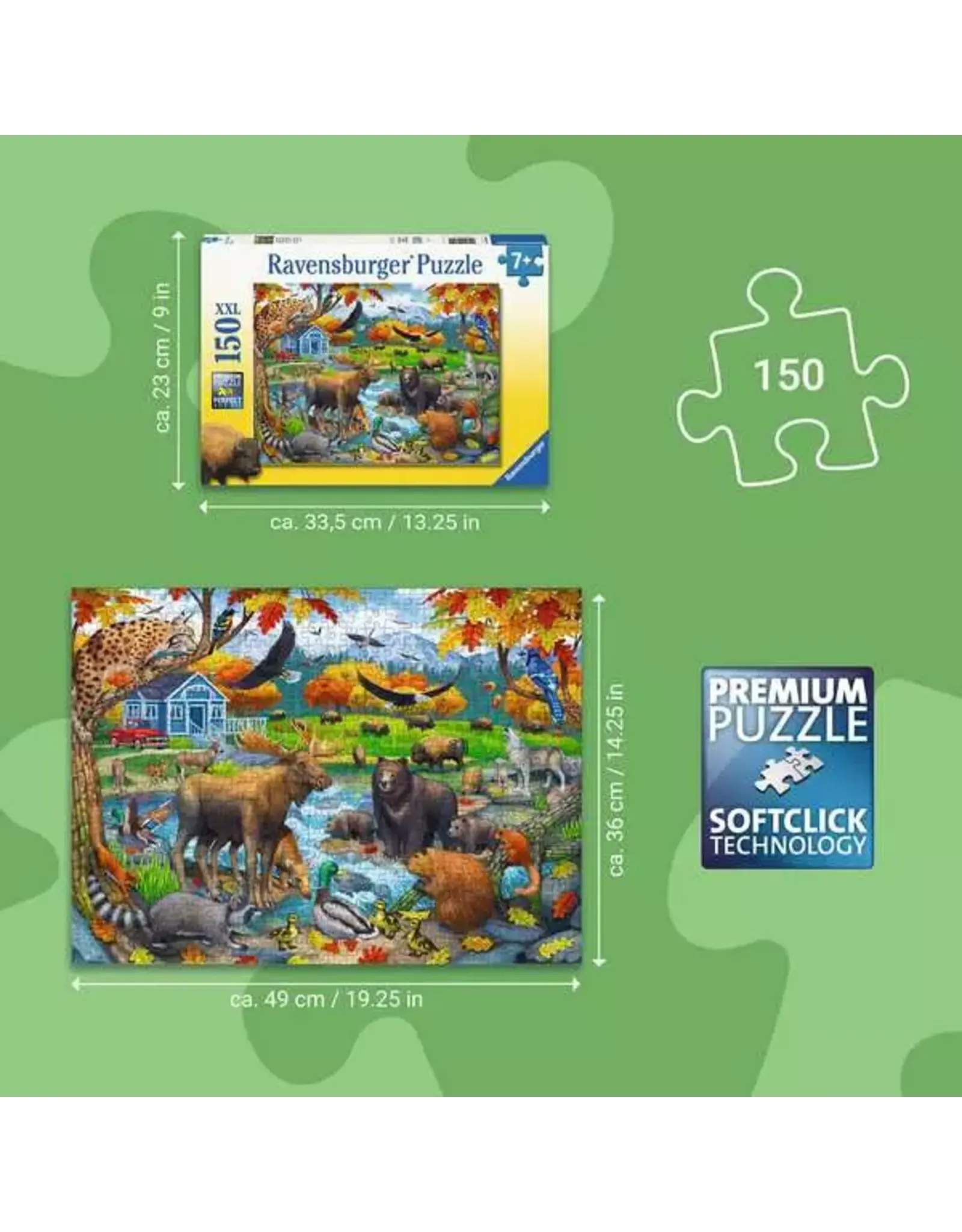 Ravensburger Wildlife Gathering 150 Pcs Puzzle
