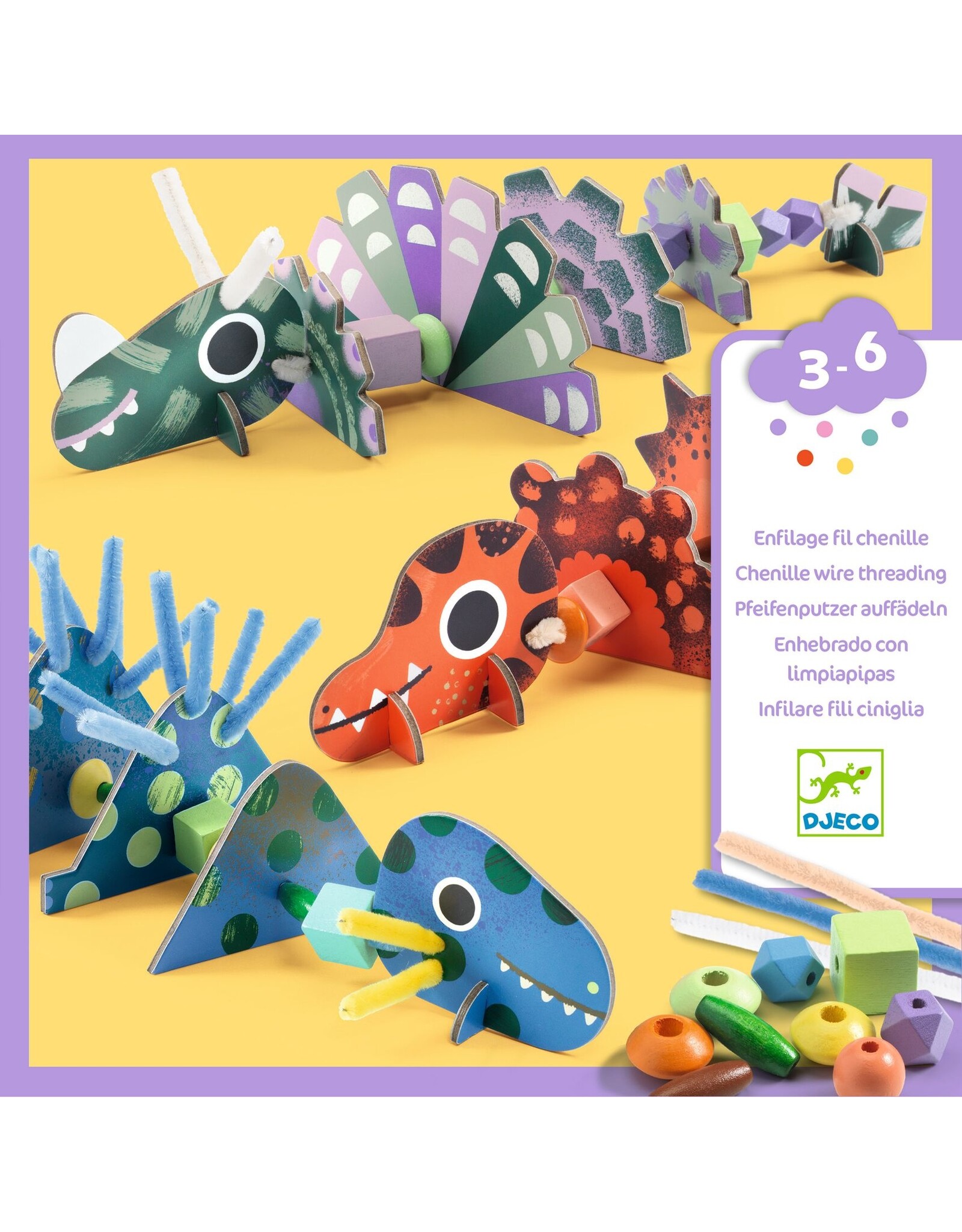 Djeco Threading  Terrible Dinos