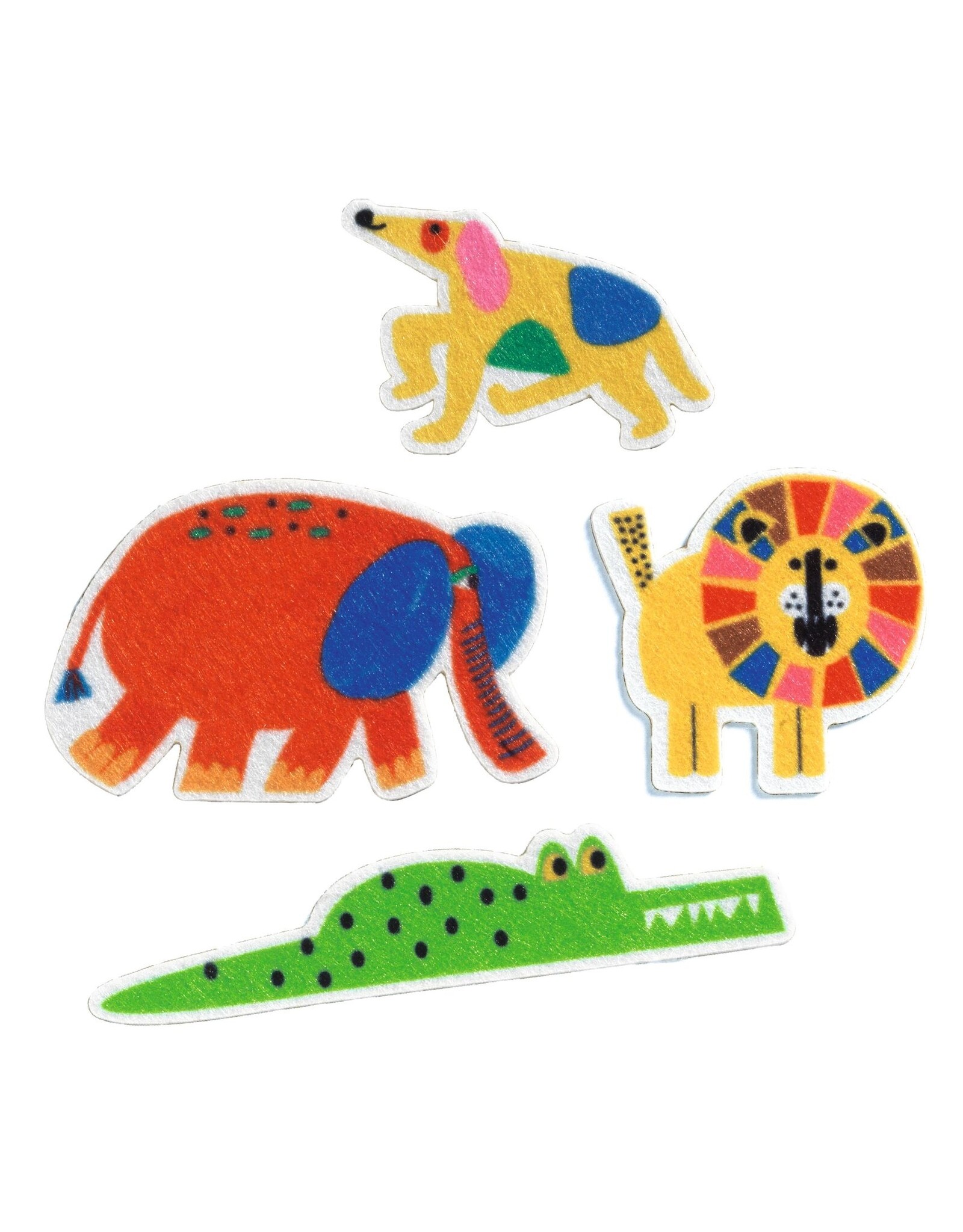 Djeco Animals Everywhere! 60 Felt Stickers