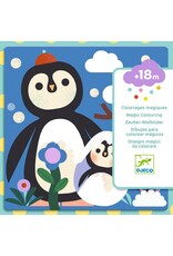 Djeco Peekaboo! Baby Animals Around the World Magic Colouring