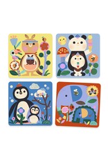 Djeco Peekaboo! Baby Animals Around the World Magic Colouring
