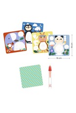 Djeco Peekaboo! Baby Animals Around the World Magic Colouring