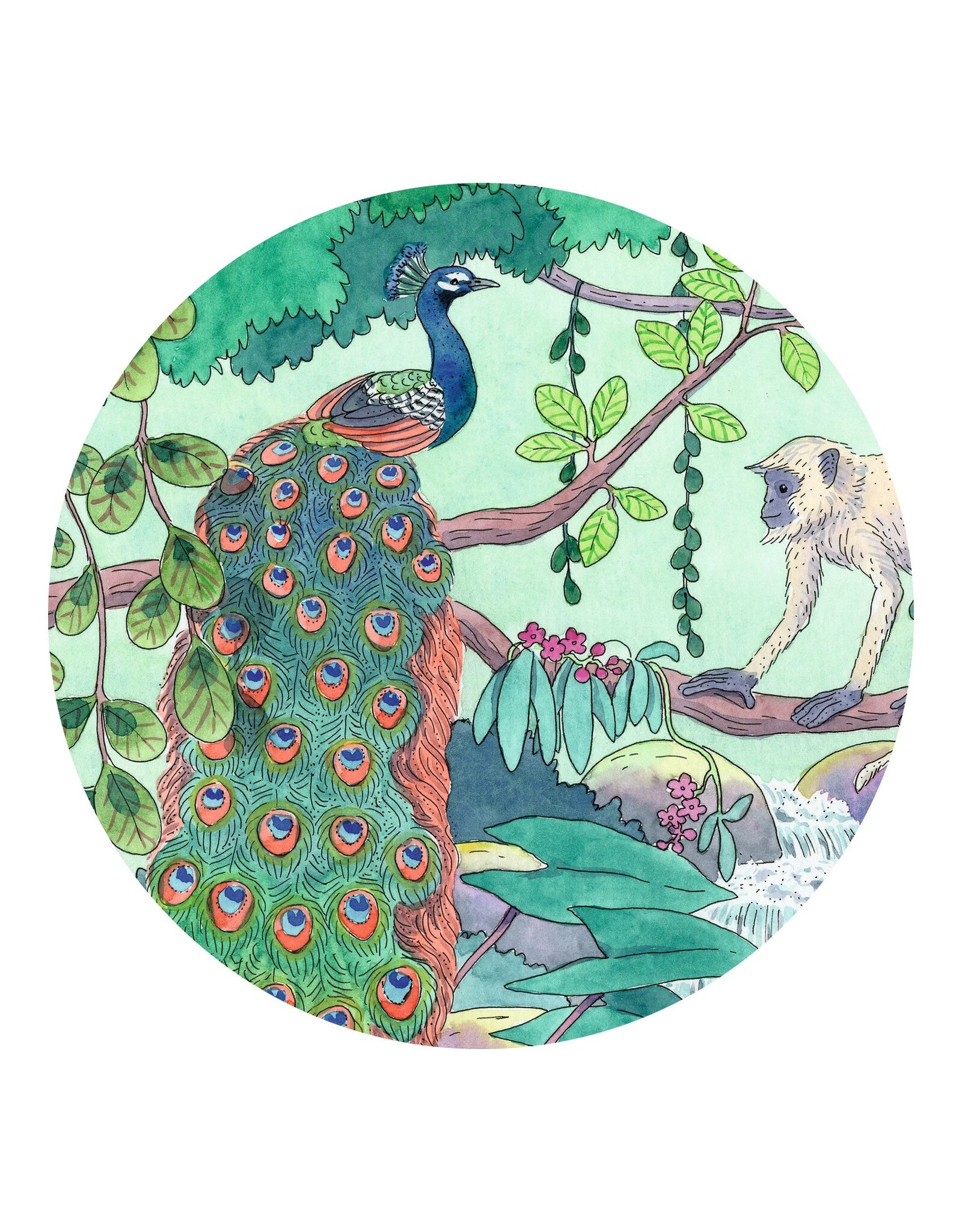 Djeco Indian Jungle Silhouette Puzzle 54 Pcs
