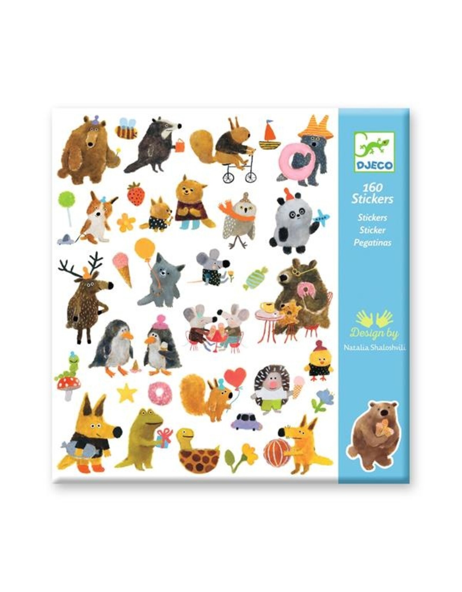 Djeco Fluffy Friends Stickers