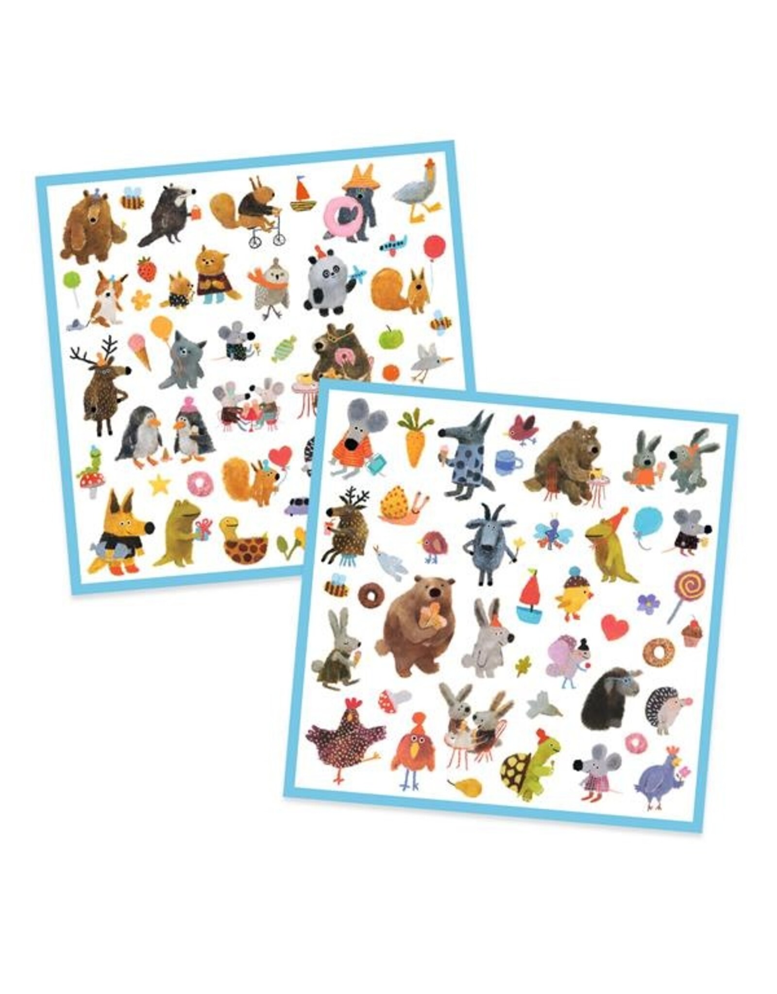Djeco Fluffy Friends Stickers