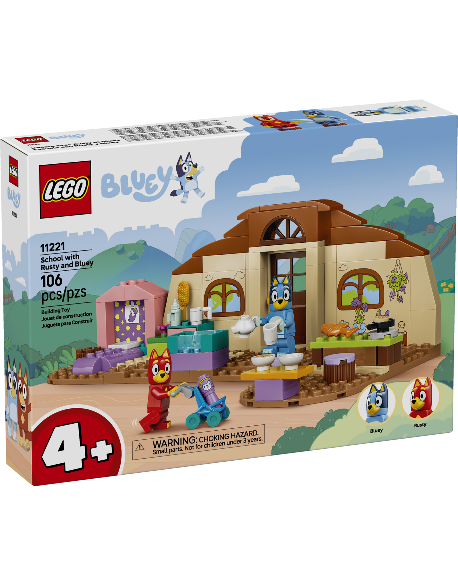LEGO Bluey 11221 School with Rusty and Bluey