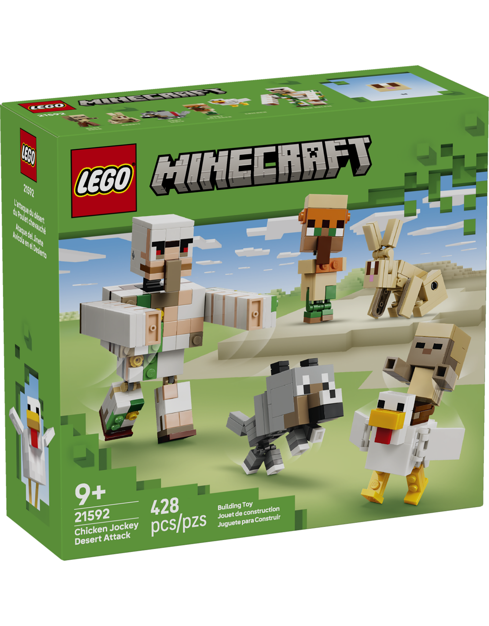 LEGO Minecraft 21592 Chicken Jockey Desert Attack