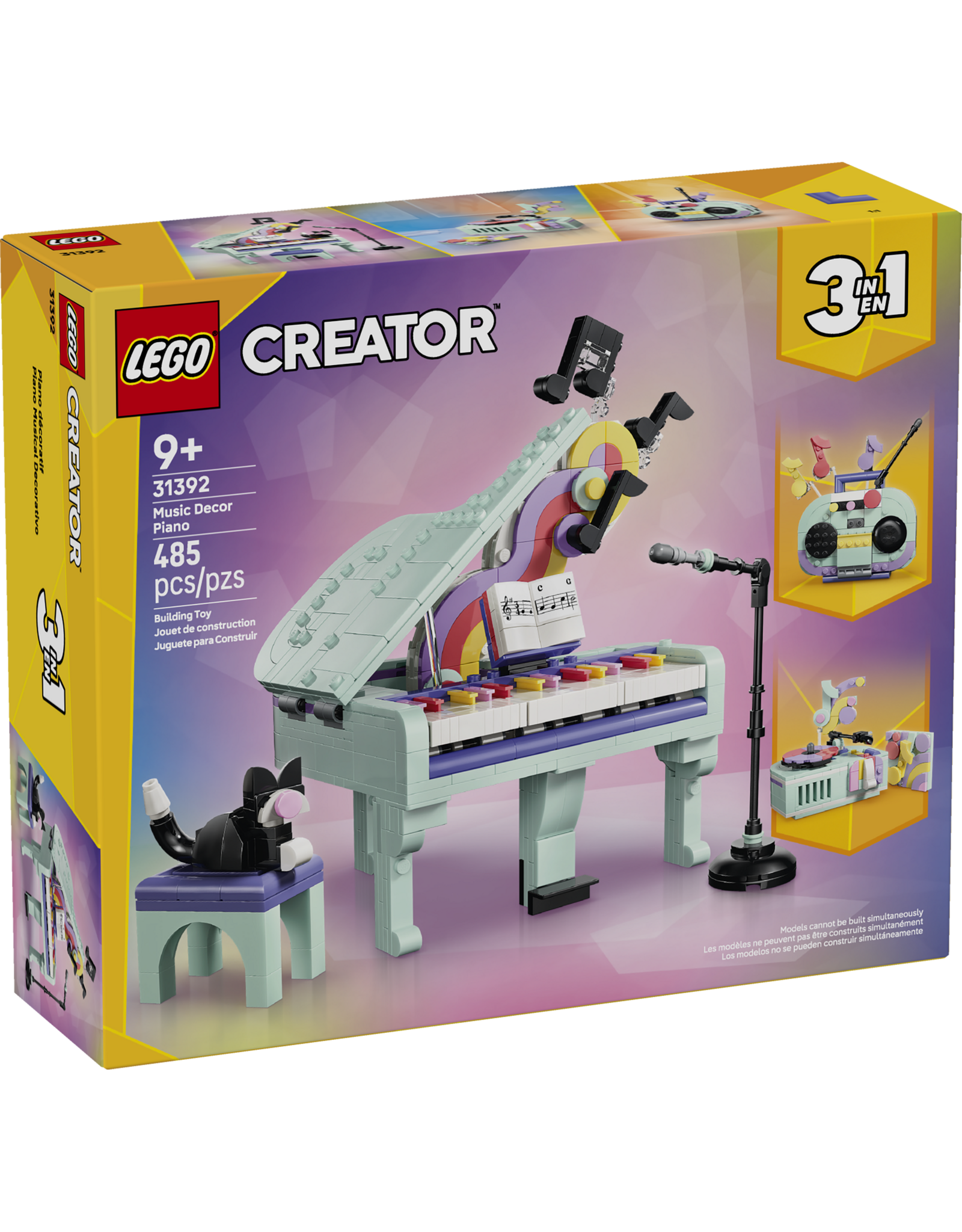 LEGO Creator 31392 Music Decor Piano with Cat