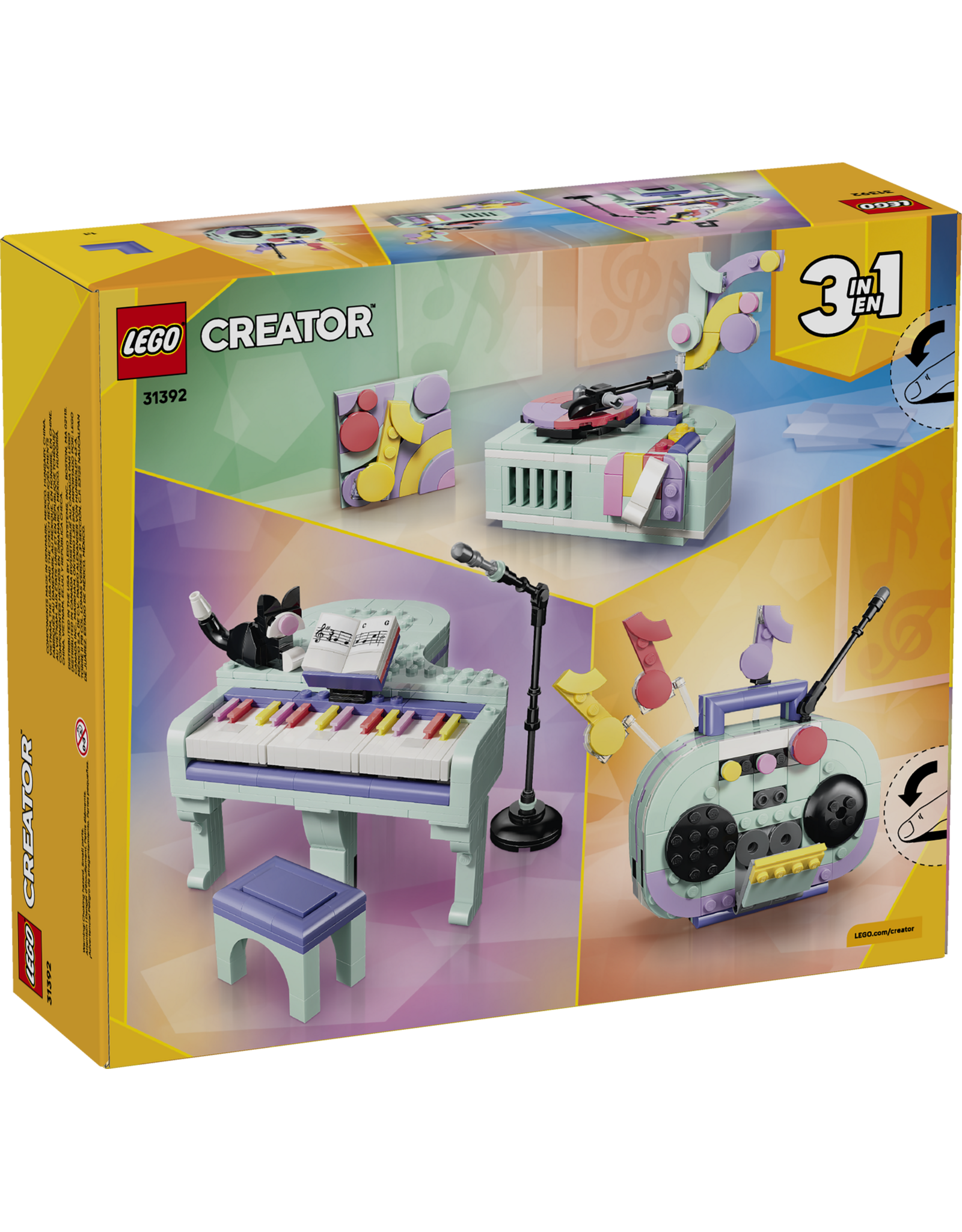LEGO Creator 31392 Music Decor Piano with Cat