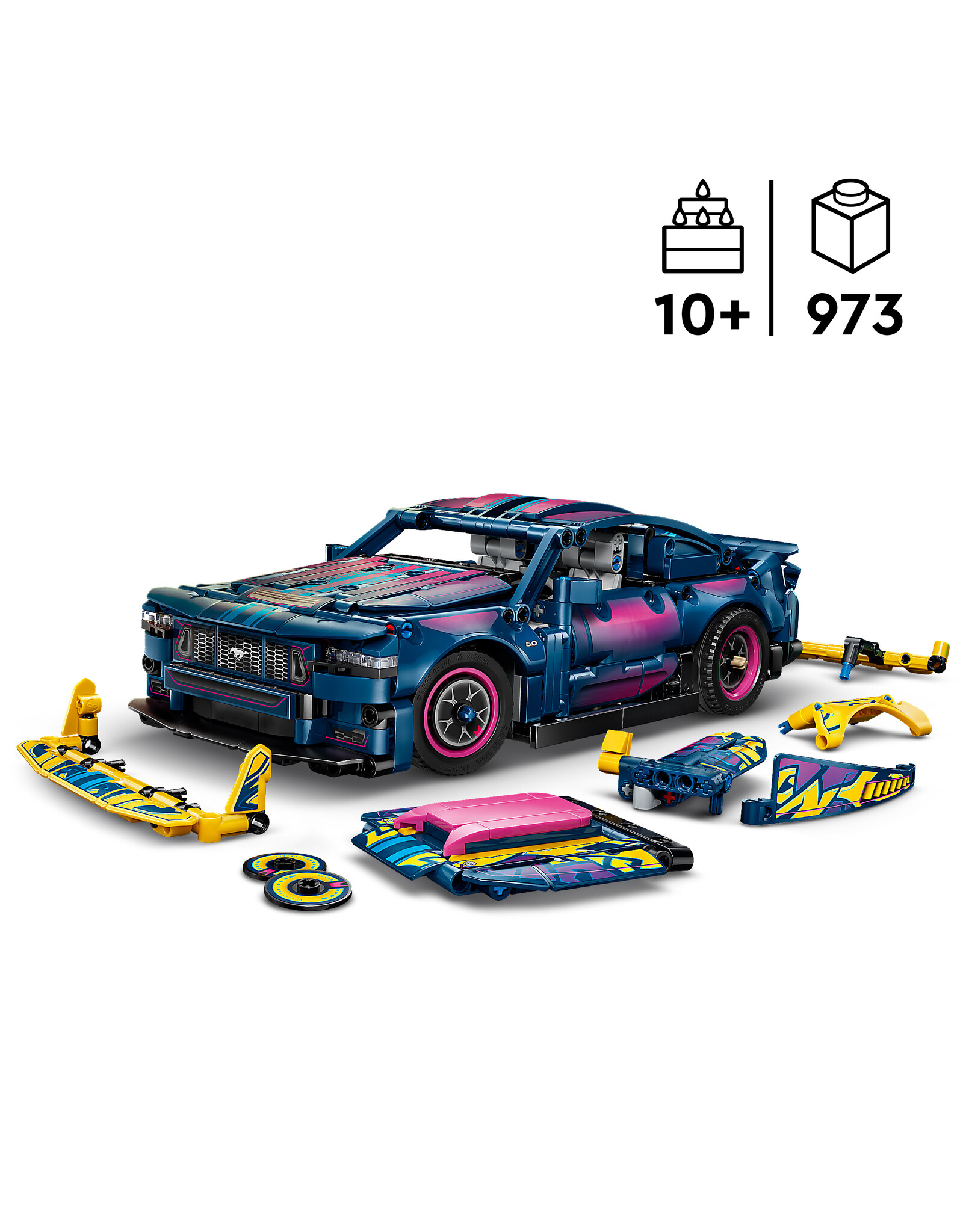LEGO Technic  42236 Custom Garage Ford Mustang GT Car