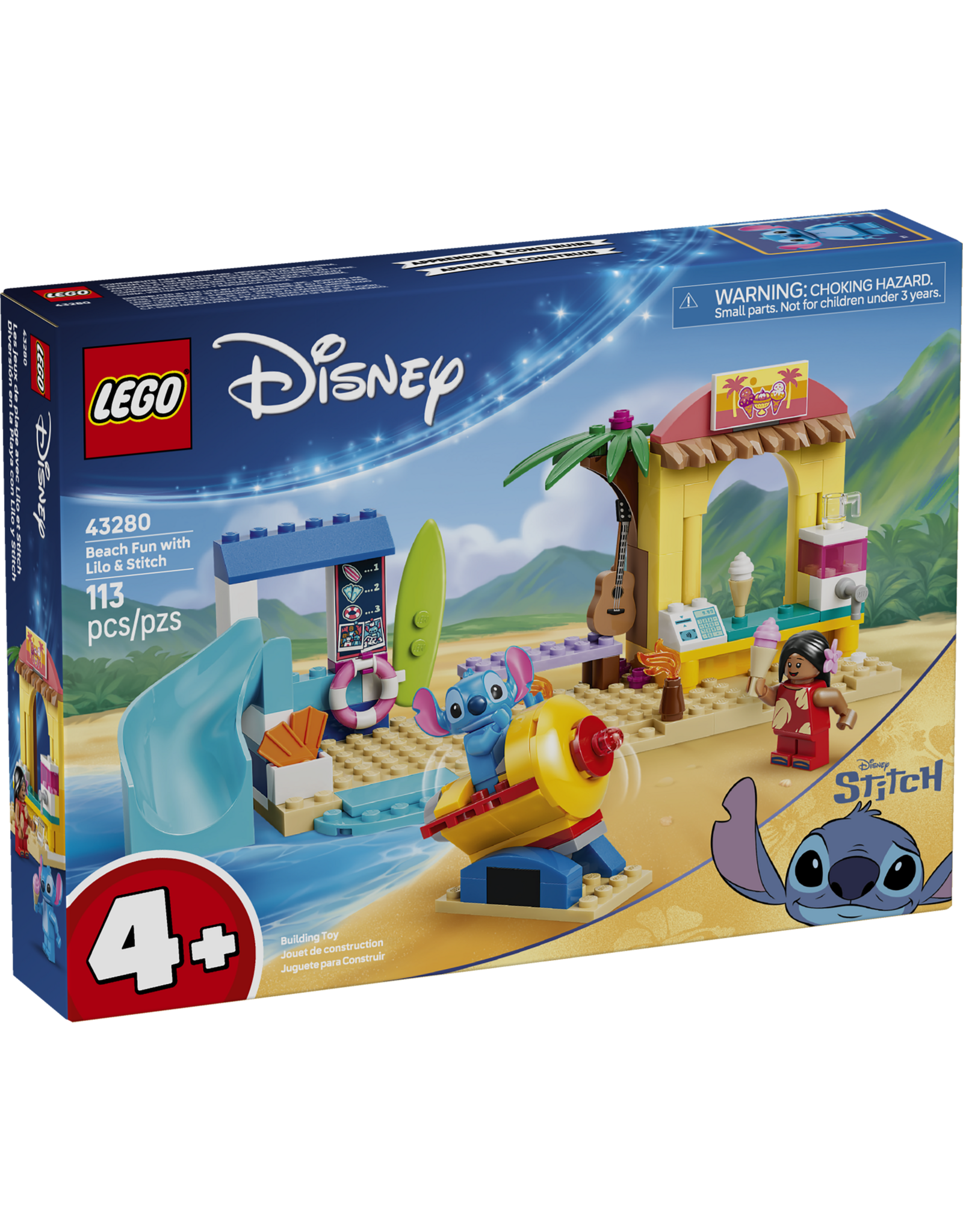 LEGO Disney Classic 43280 Beach Fun with Lilo & Stitch