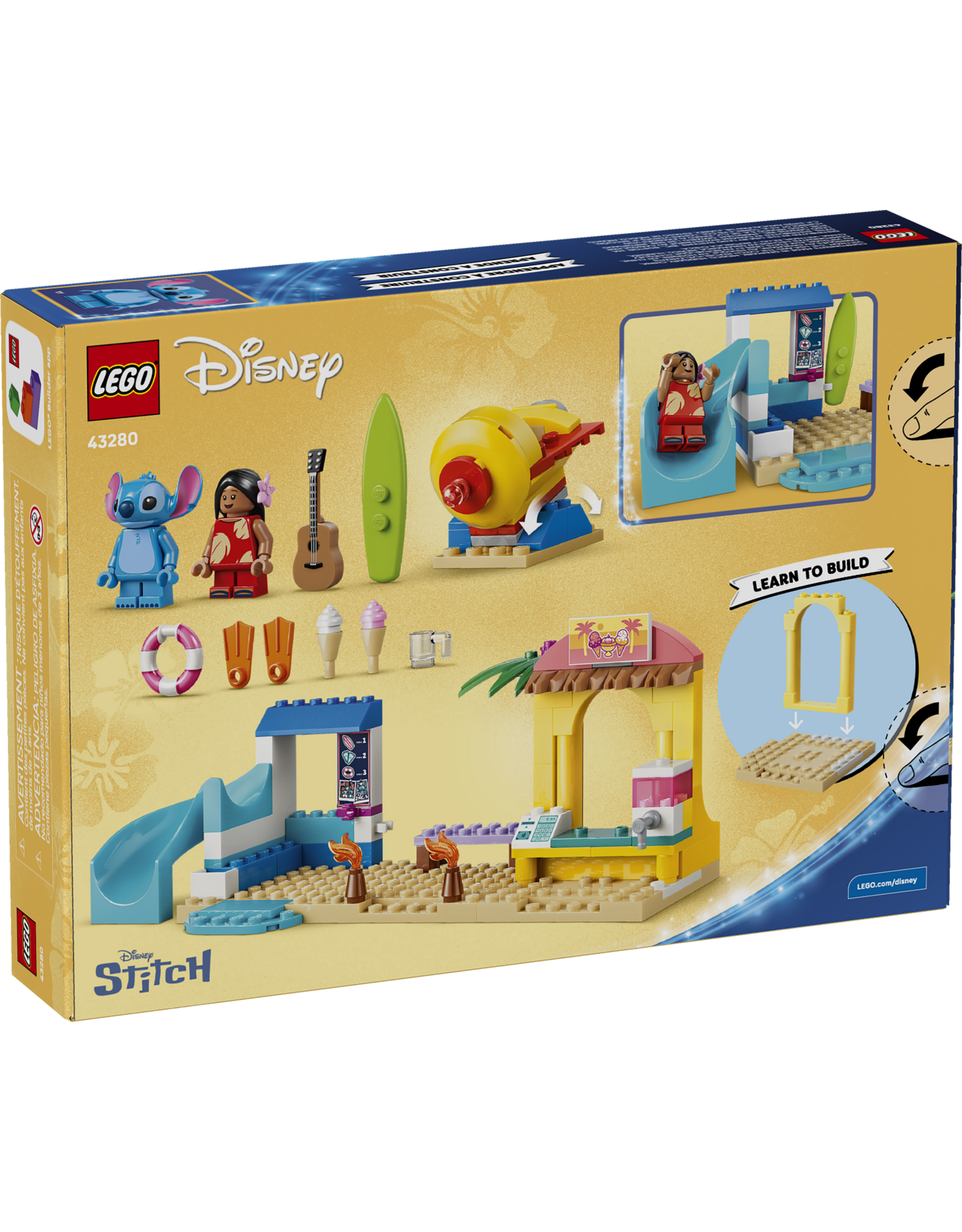 LEGO Disney Classic 43280 Beach Fun with Lilo & Stitch