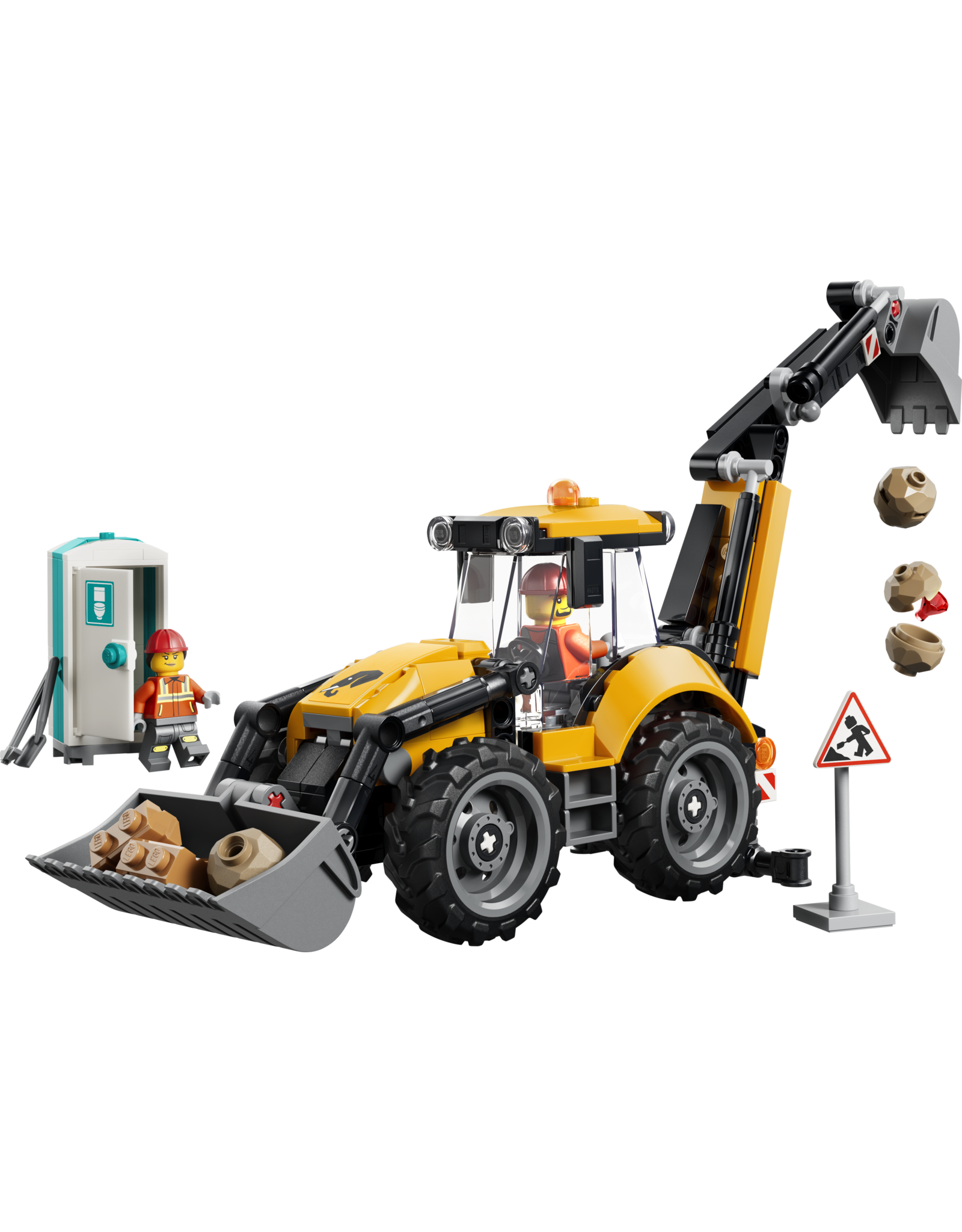 LEGO City Great Vehicles 60480 Yellow Backhoe Loader