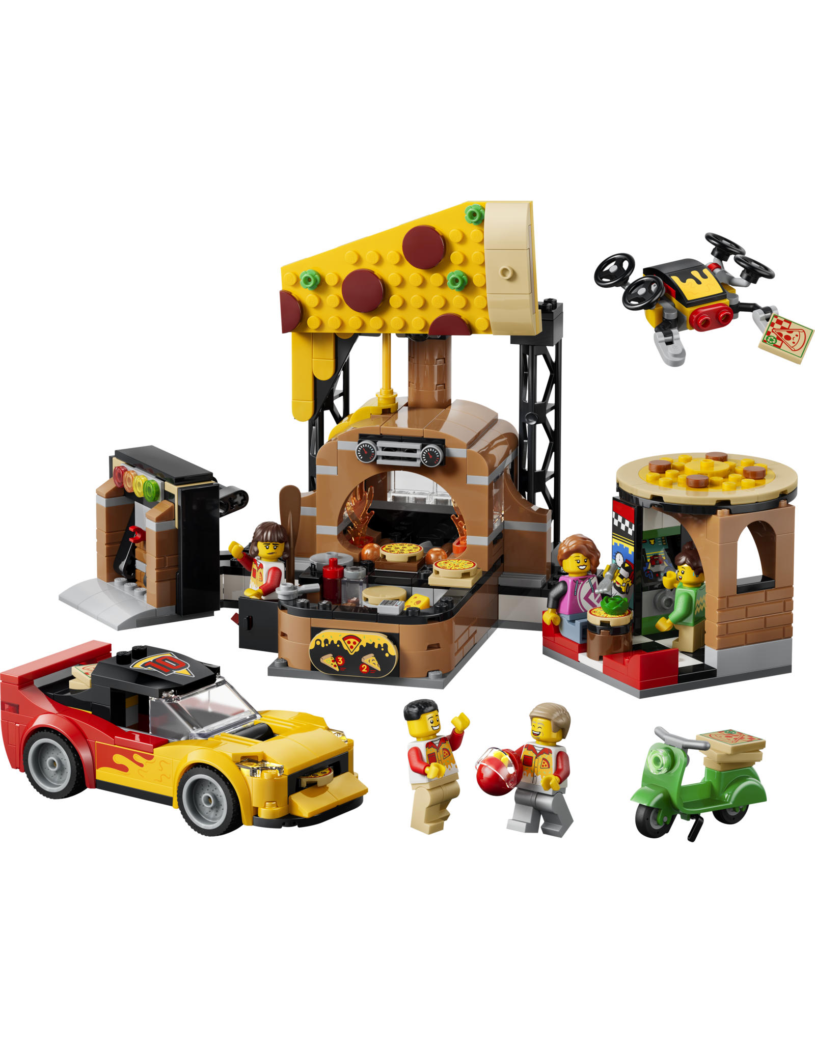 LEGO My City  60496 Pizza Delivery Experience with Vehicles
