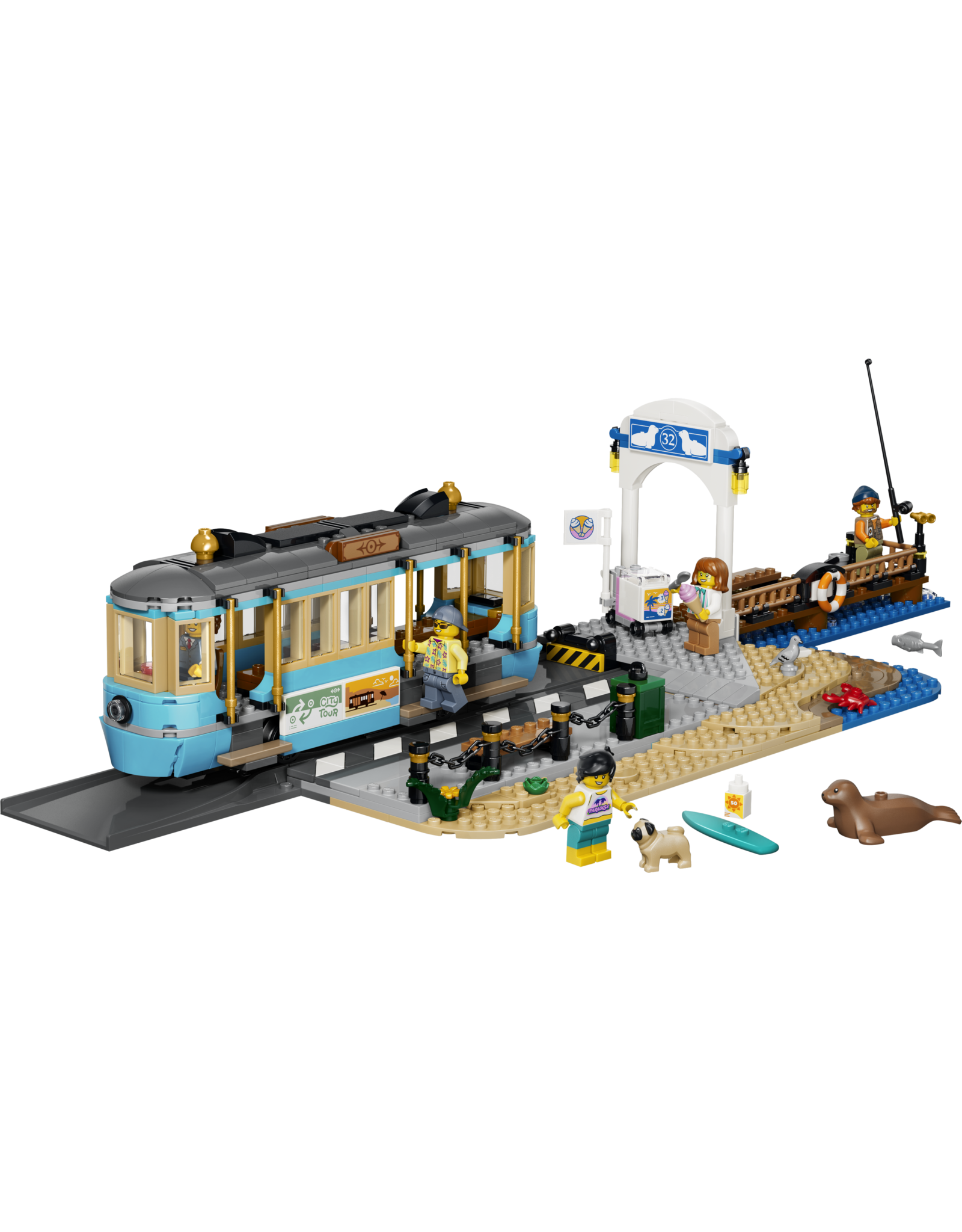 LEGO City Trains 60506 Classic Beach Streetcar