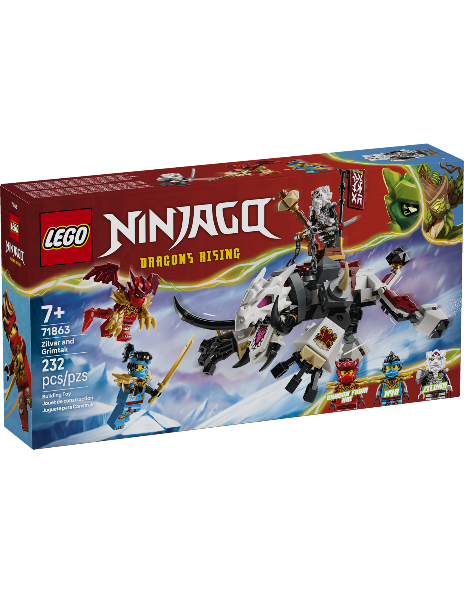 LEGO Ninjago 71863 Zilvar and Grimtak the Dragon Beast