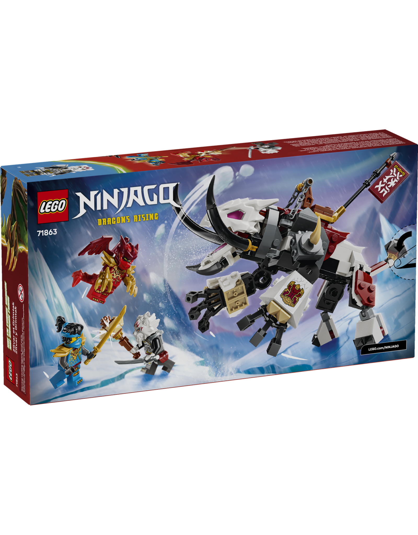 LEGO Ninjago 71863 Zilvar and Grimtak the Dragon Beast