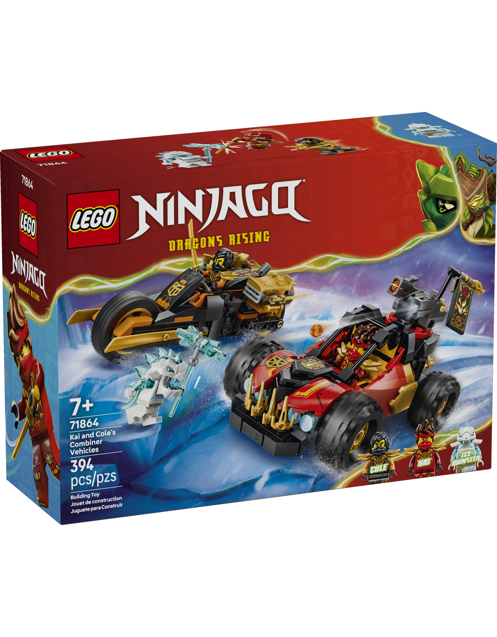 LEGO Ninjago 71864 Kai and Cole's Combiner Vehicles